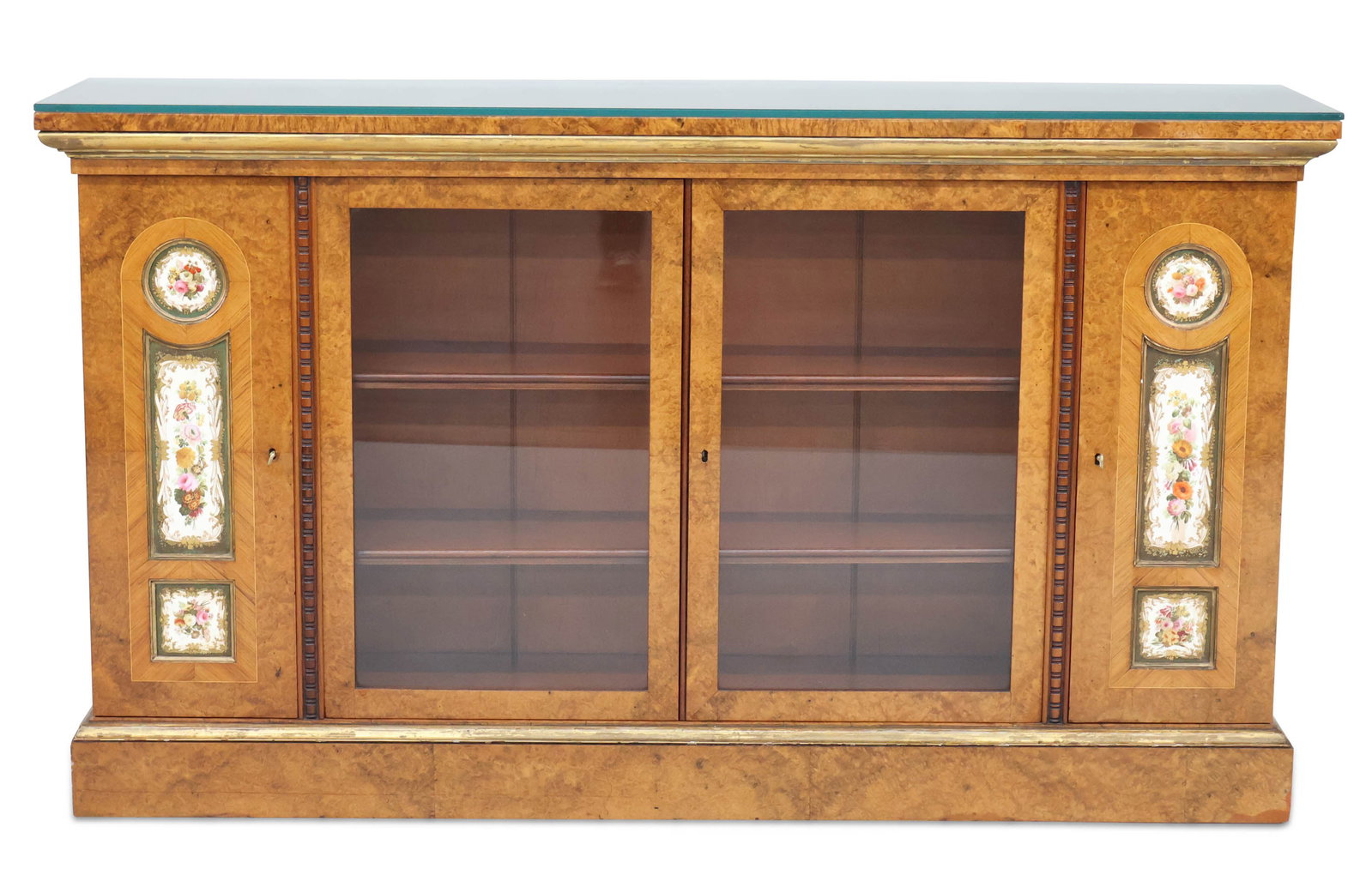 Neoclassical Tile Inset Burlwood Sideboard (1 of 17)