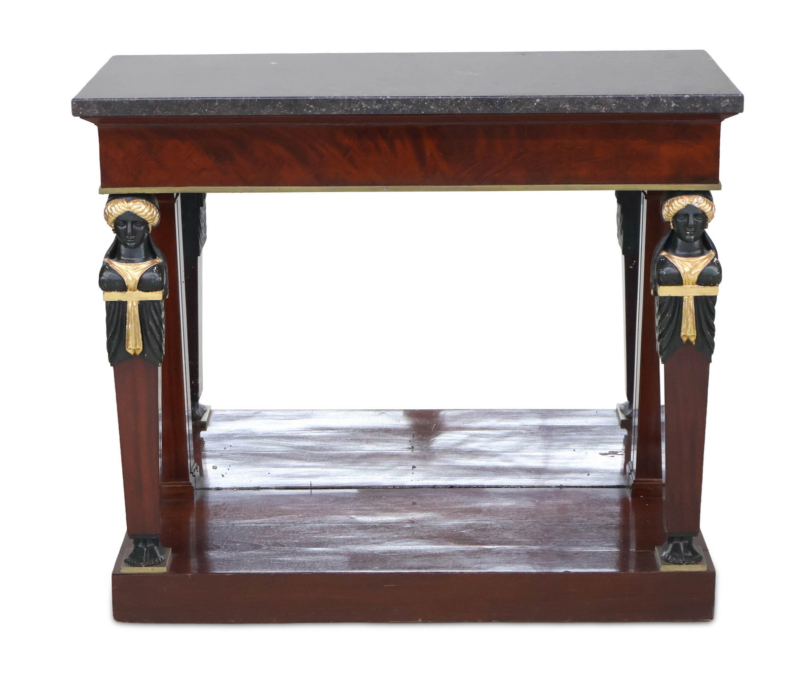 French Empire Marble Top Mahogany Pier Table (1 of 16)