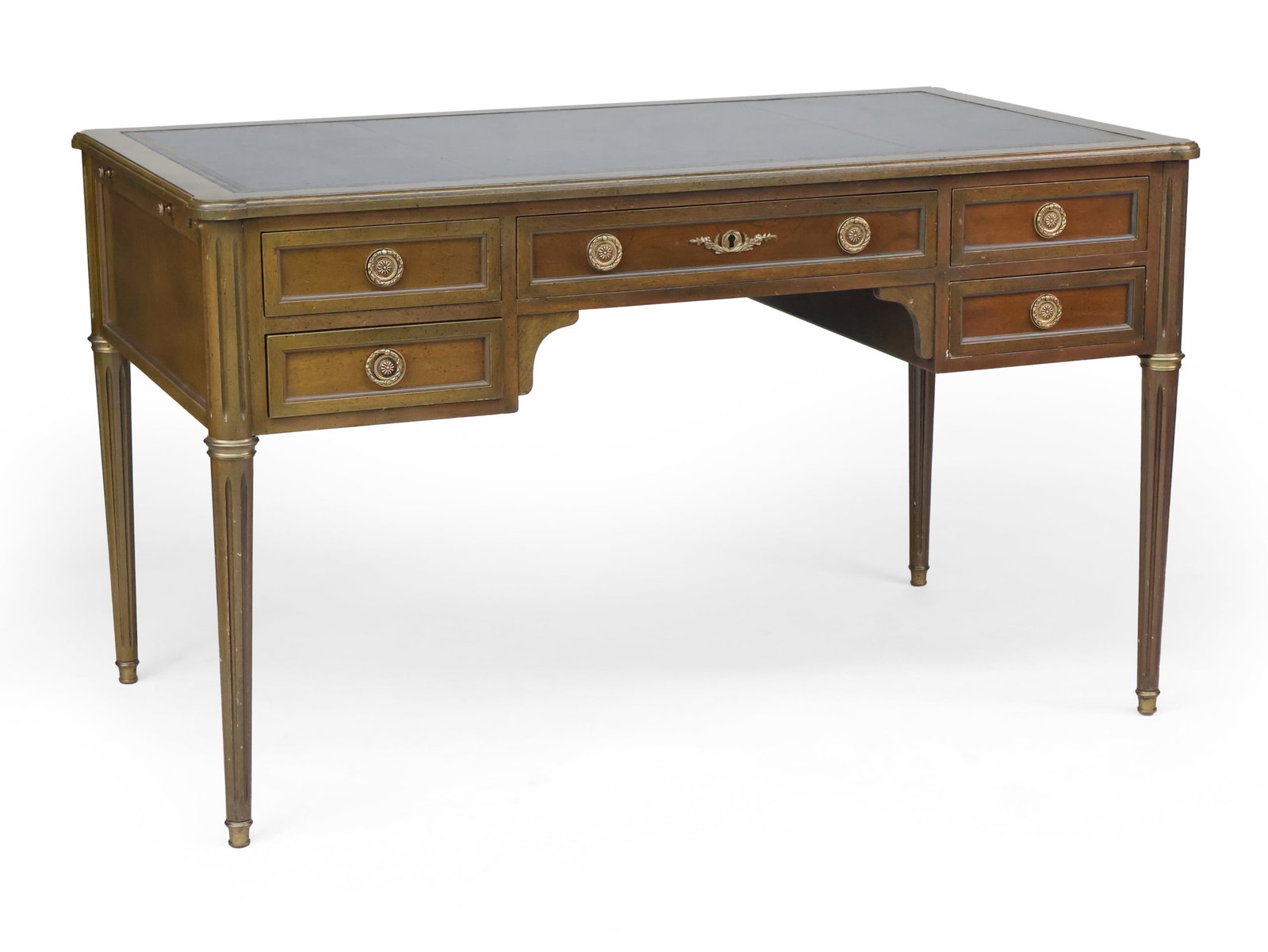 Neoclassical Style Leather-Inset Writing Desk (1 of 14)