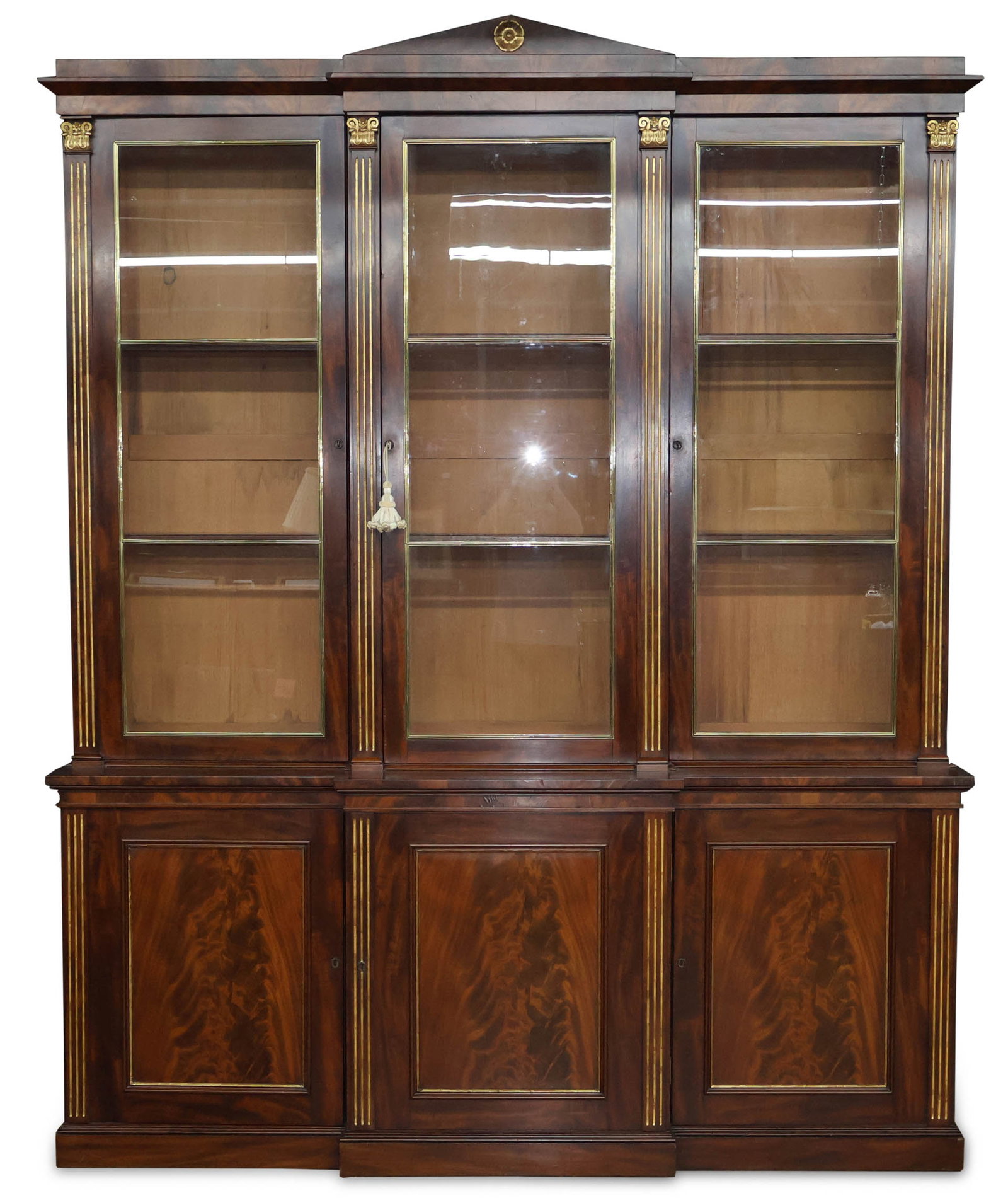 George IV Parcel-Gilt Mahogany Library Bookcase (1 of 11)