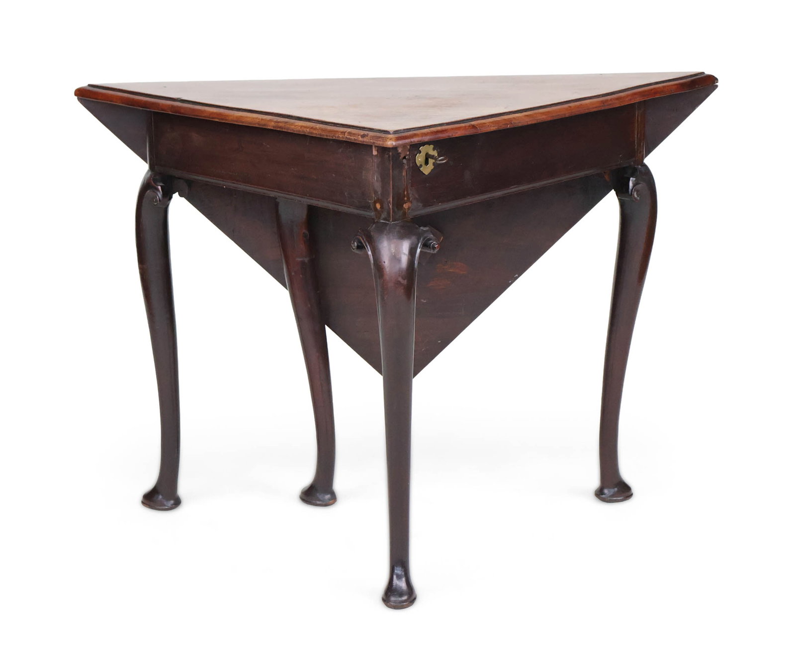 George III Mahogany Drop Leaf Corner Table (1 of 15)