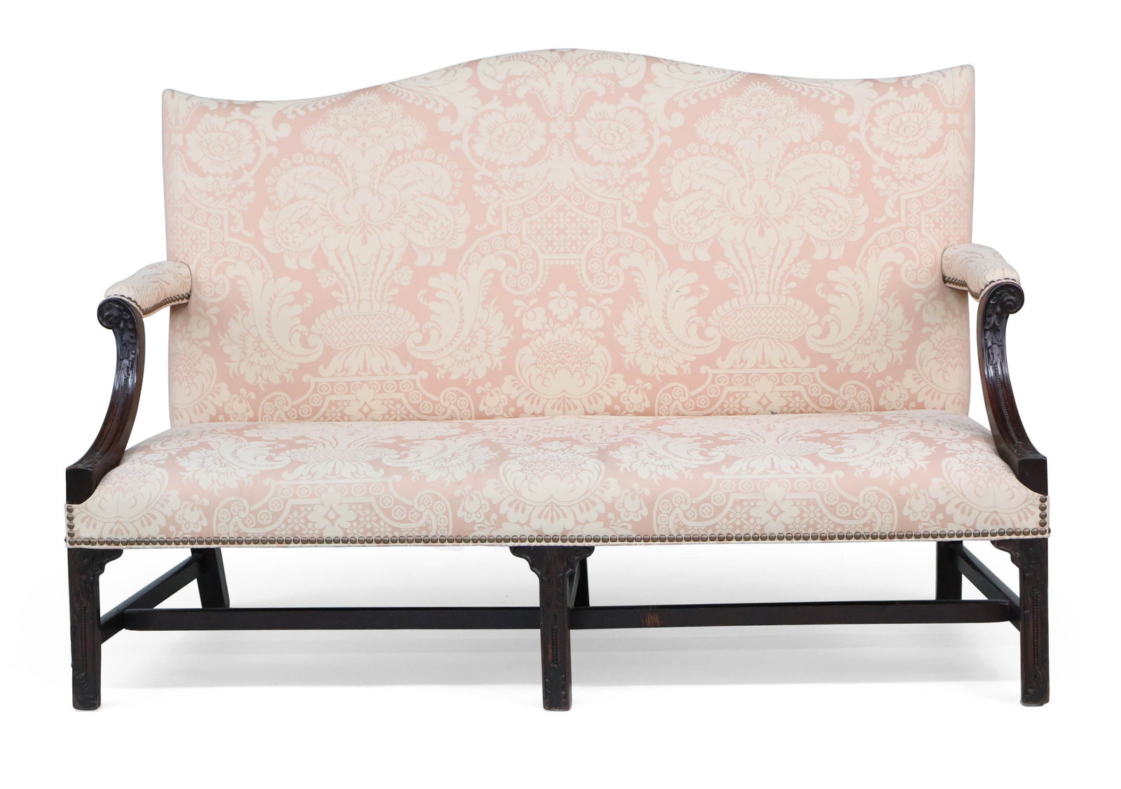 George III Carved Mahogany Settee, English (1 of 10)