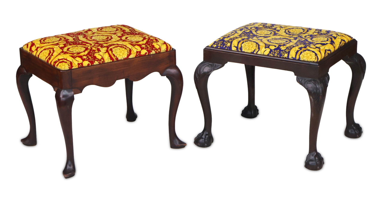 Queen Anne Mahogany Footstool, English (1 of 15)