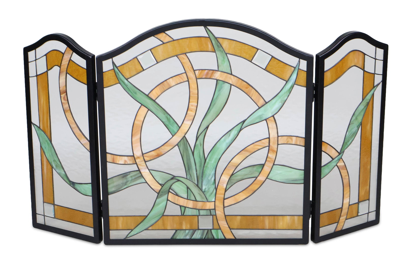 Tiffany Style Stained Glass Fireplace Screen (1 of 14)