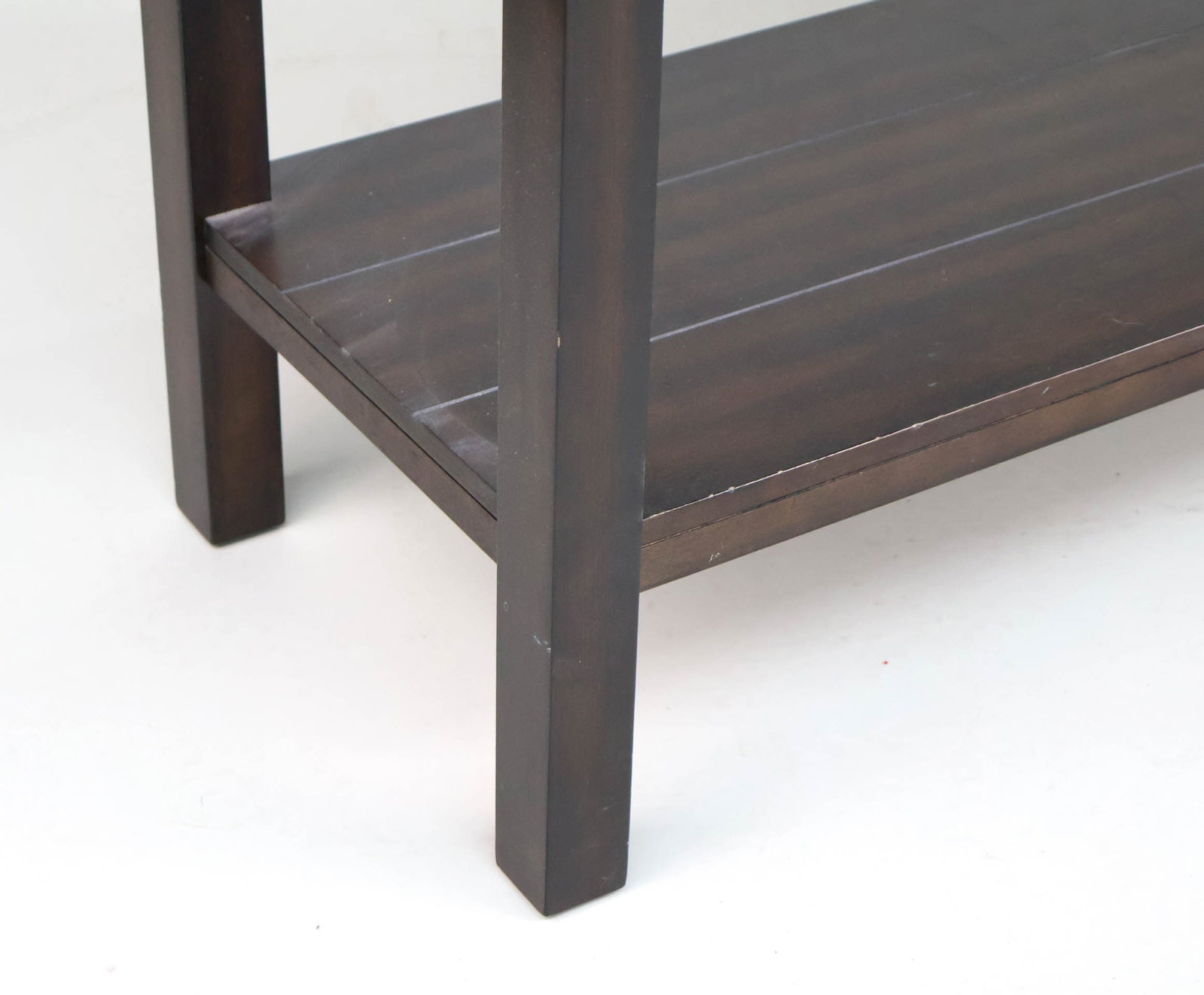Faux Marble Top Console Table - 3