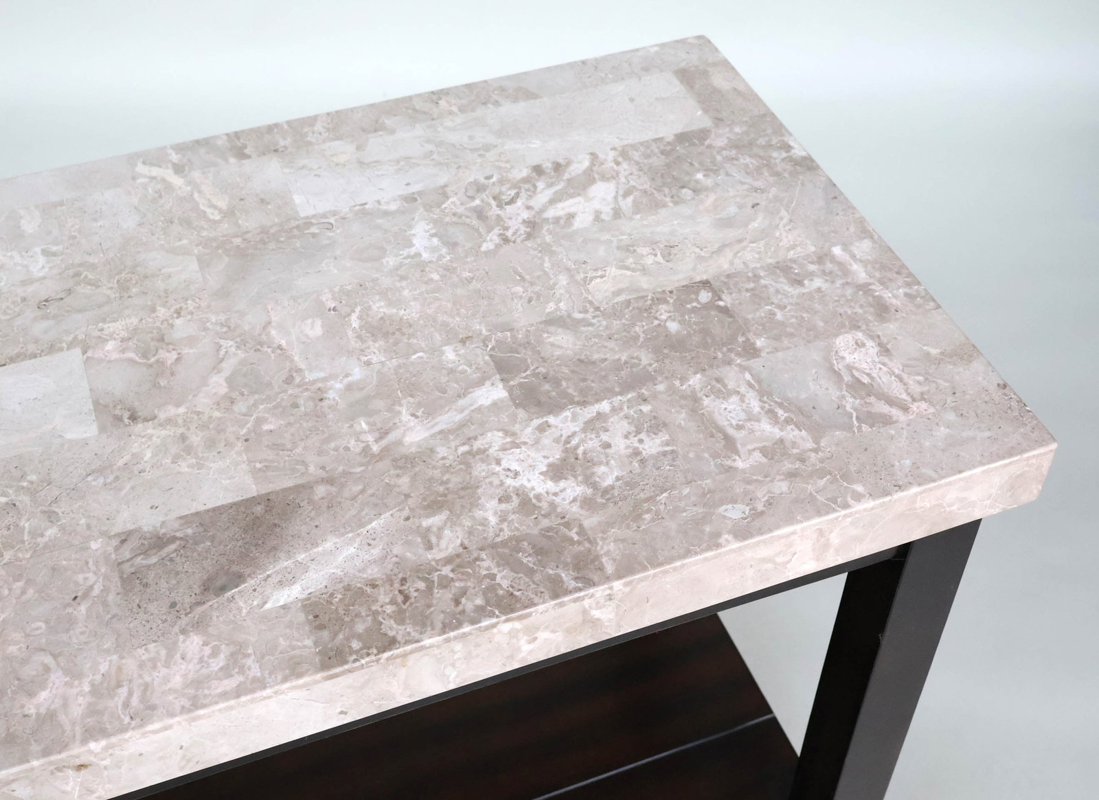 Faux Marble Top Console Table - 5