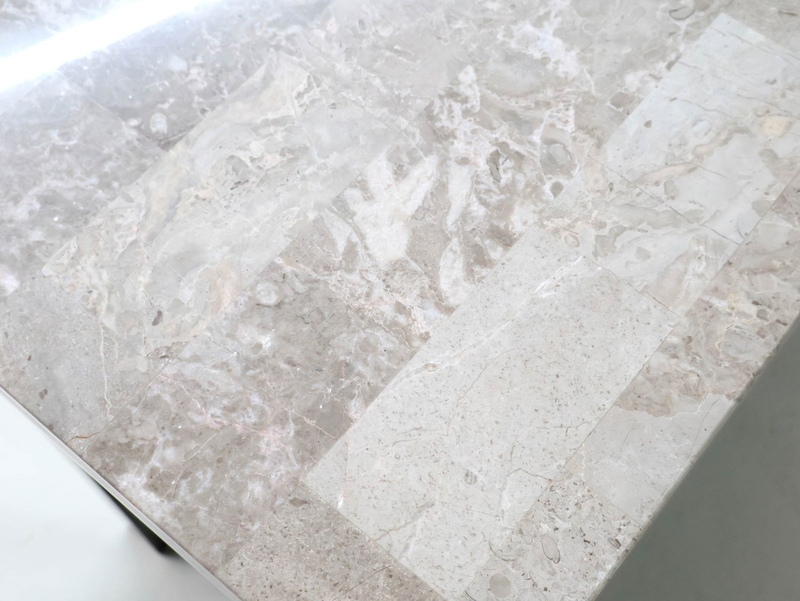Faux Marble Top Console Table - 7