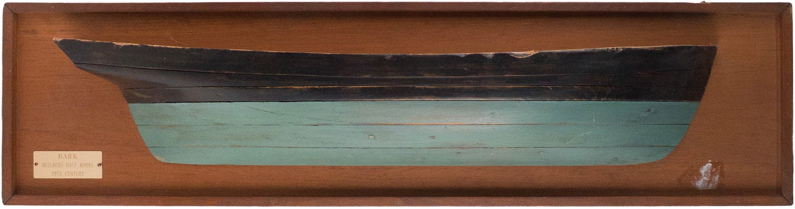 Builder's Half Hull Model of "Bark": Builder's Half Hull Model of "Bark" 19th/20th C. 9 1/8 x 36 1/2 x 5 in. (23.2 x 92.7 x 12.7 cm.)