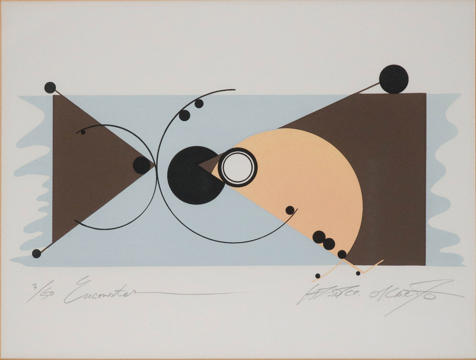 Atsuko Okamoto, Encounter, Serigraph - 2