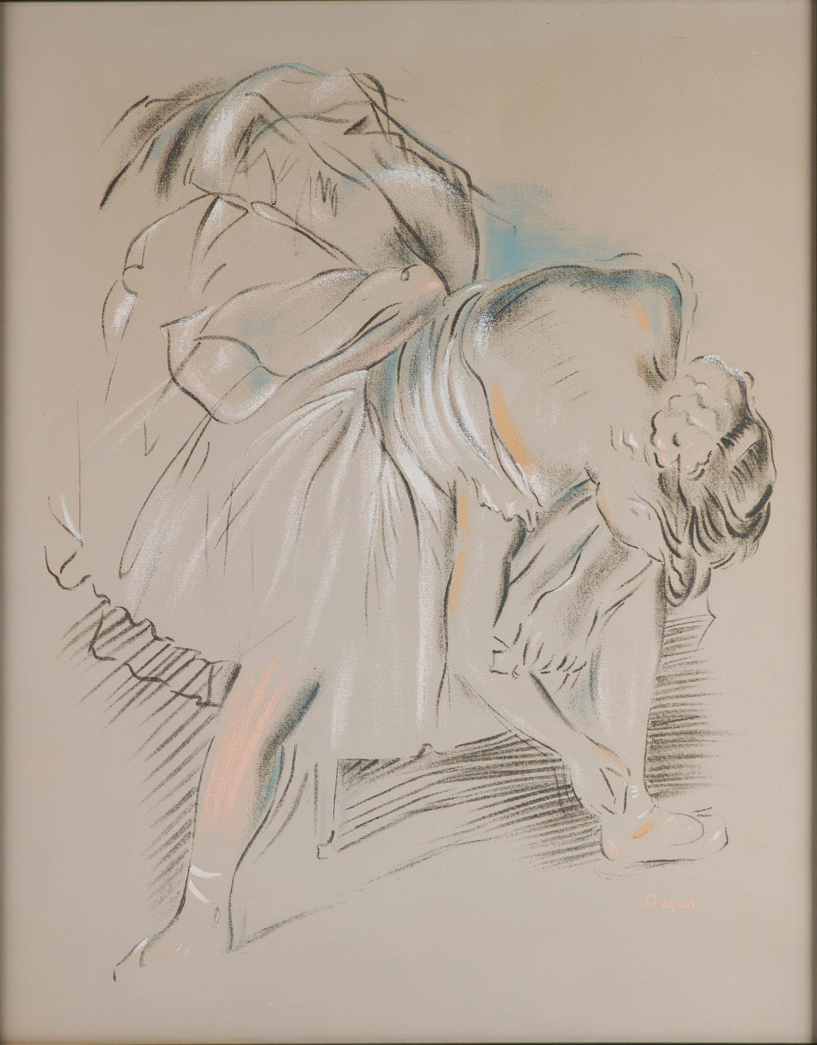 Possibly Edgar Degas, French 1834-1917, Danseuse, Pastel on Paper: Possibly Edgar Degas French, 1834-1917 Danseuse Pastel on Paper Bears Signature "Degas" Provenance: Private art collector estate Denver, Colorado. Sofe Design Auctions, Carrollton, Texas, March 15,