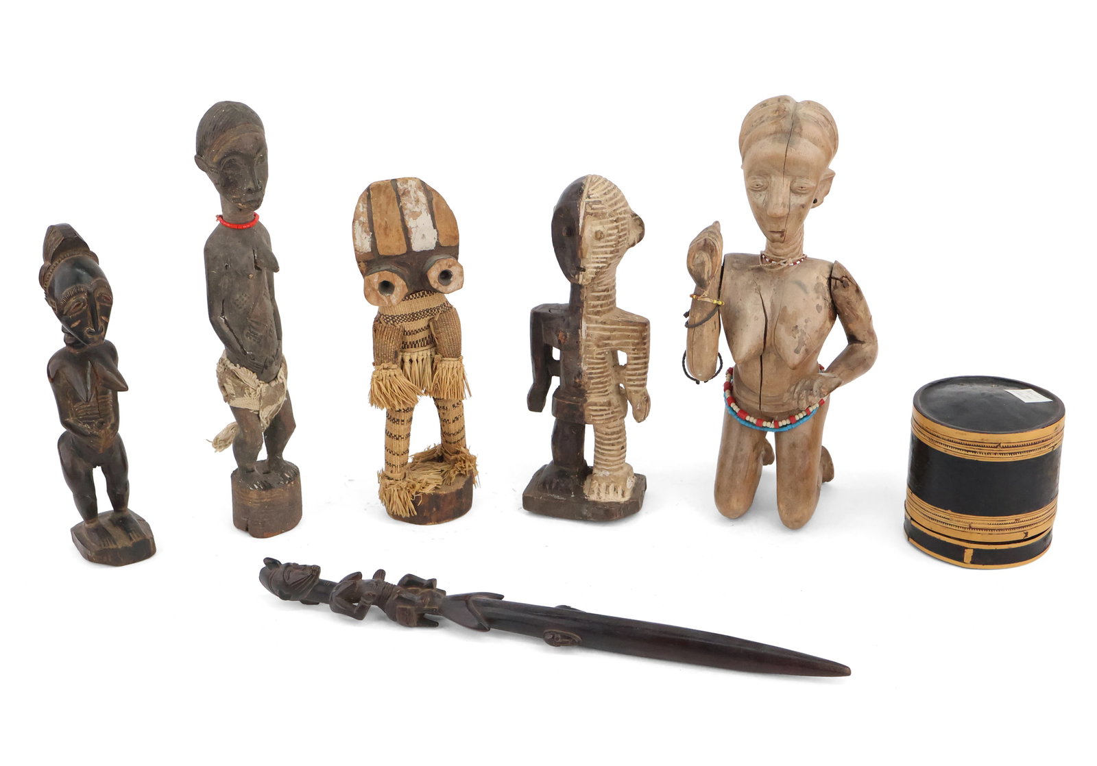 Group of African Carved Hardwood Figures (1 of 12)