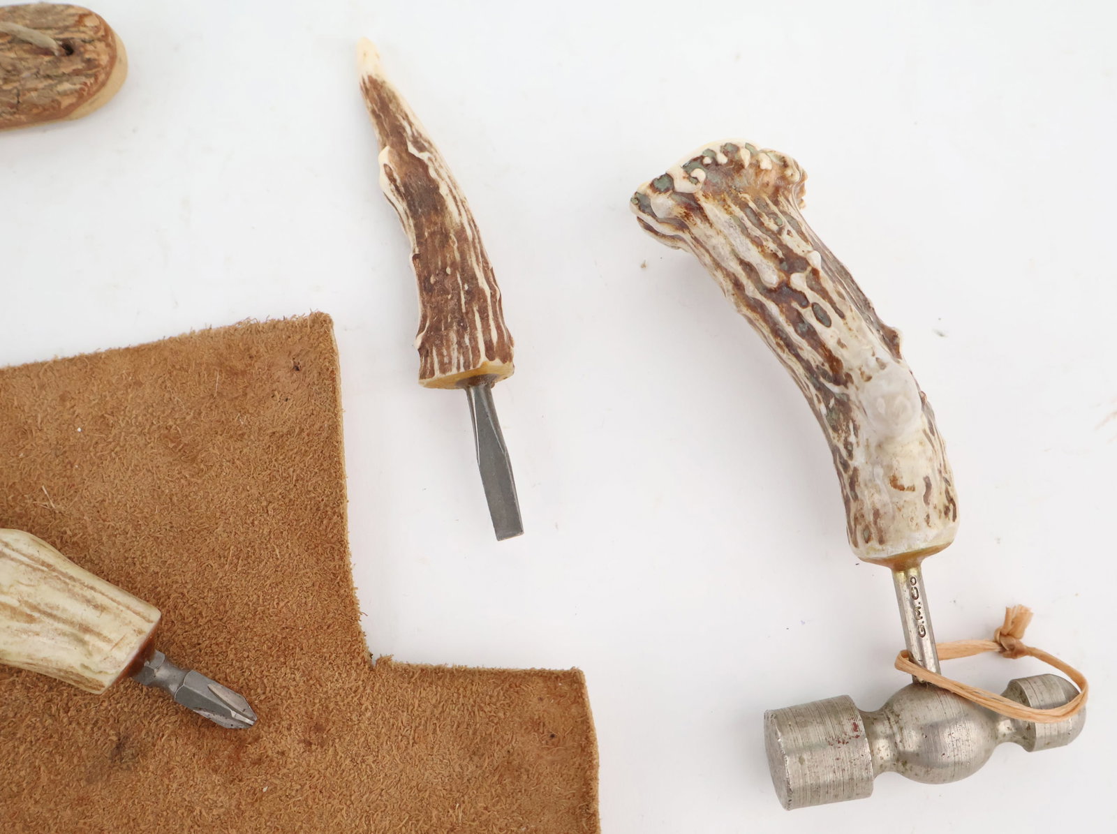 Antler Handled Craftman's Tools - 4