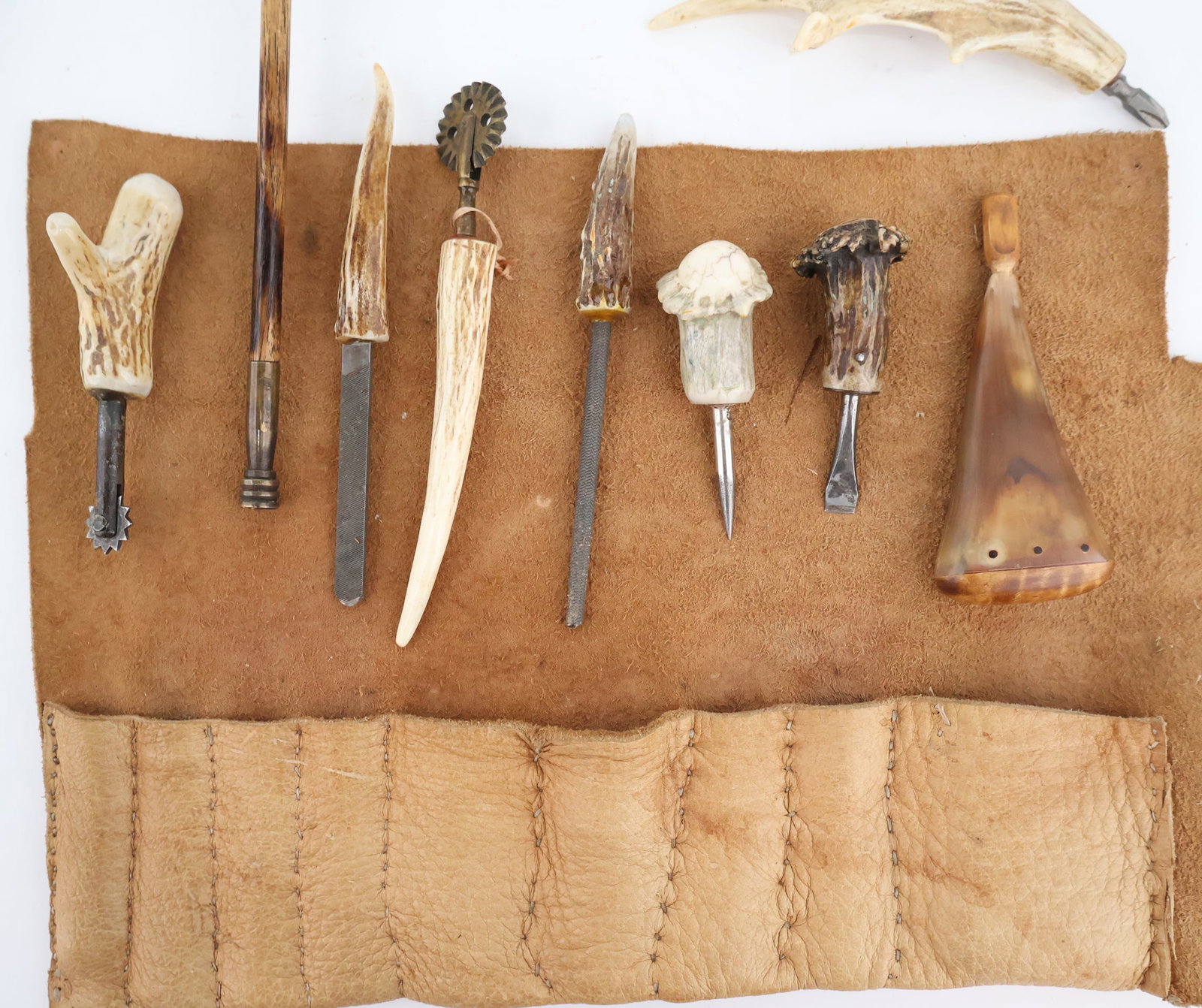 Antler Handled Craftman's Tools - 6