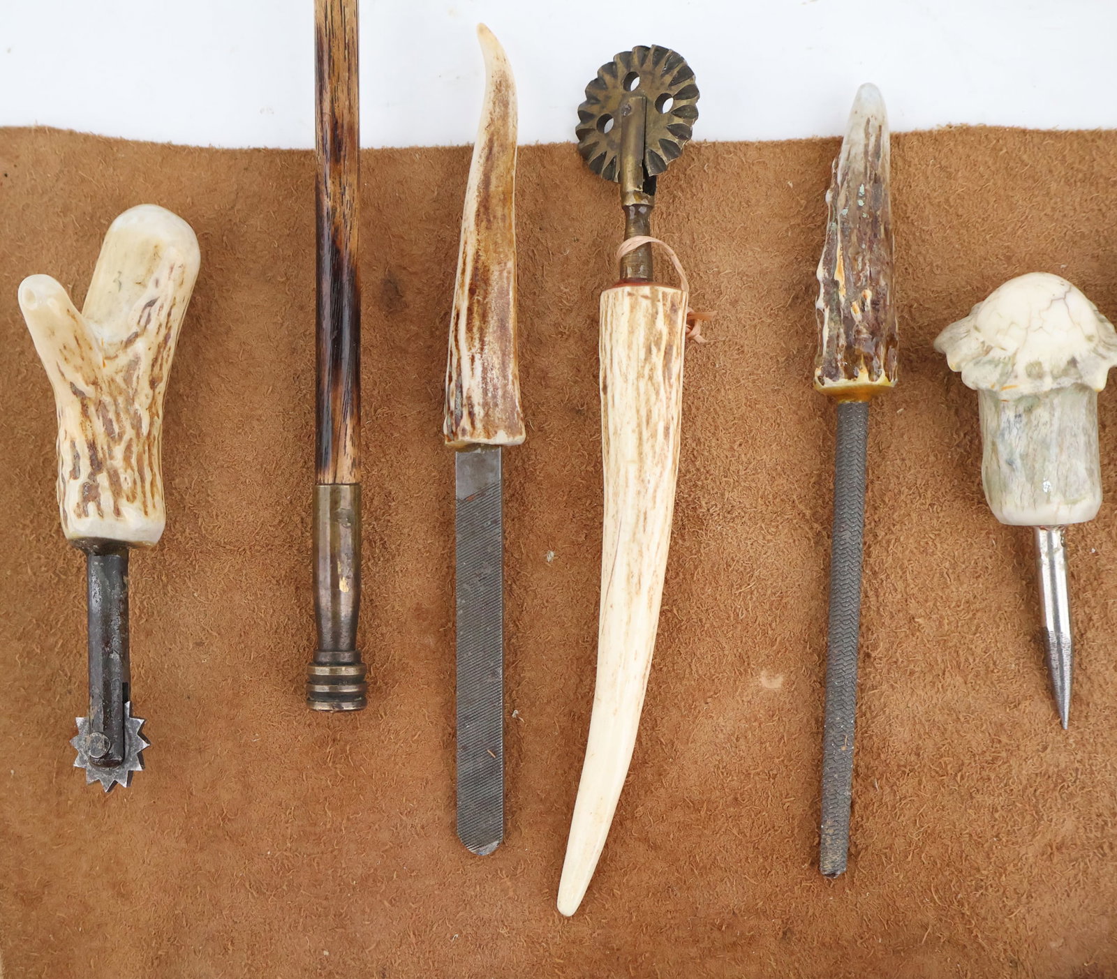 Antler Handled Craftman's Tools - 7