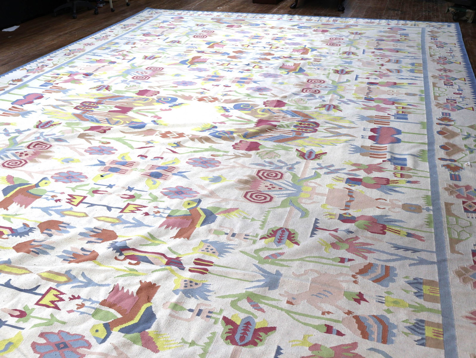 Wool Dhurrie Carpet - 17