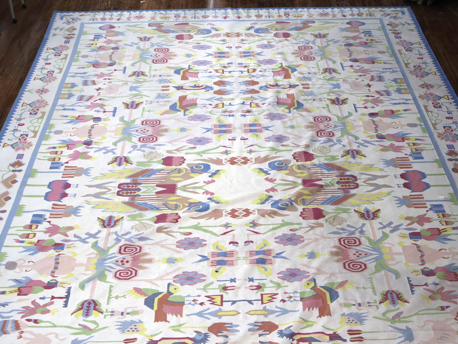 Wool Dhurrie Carpet - 2