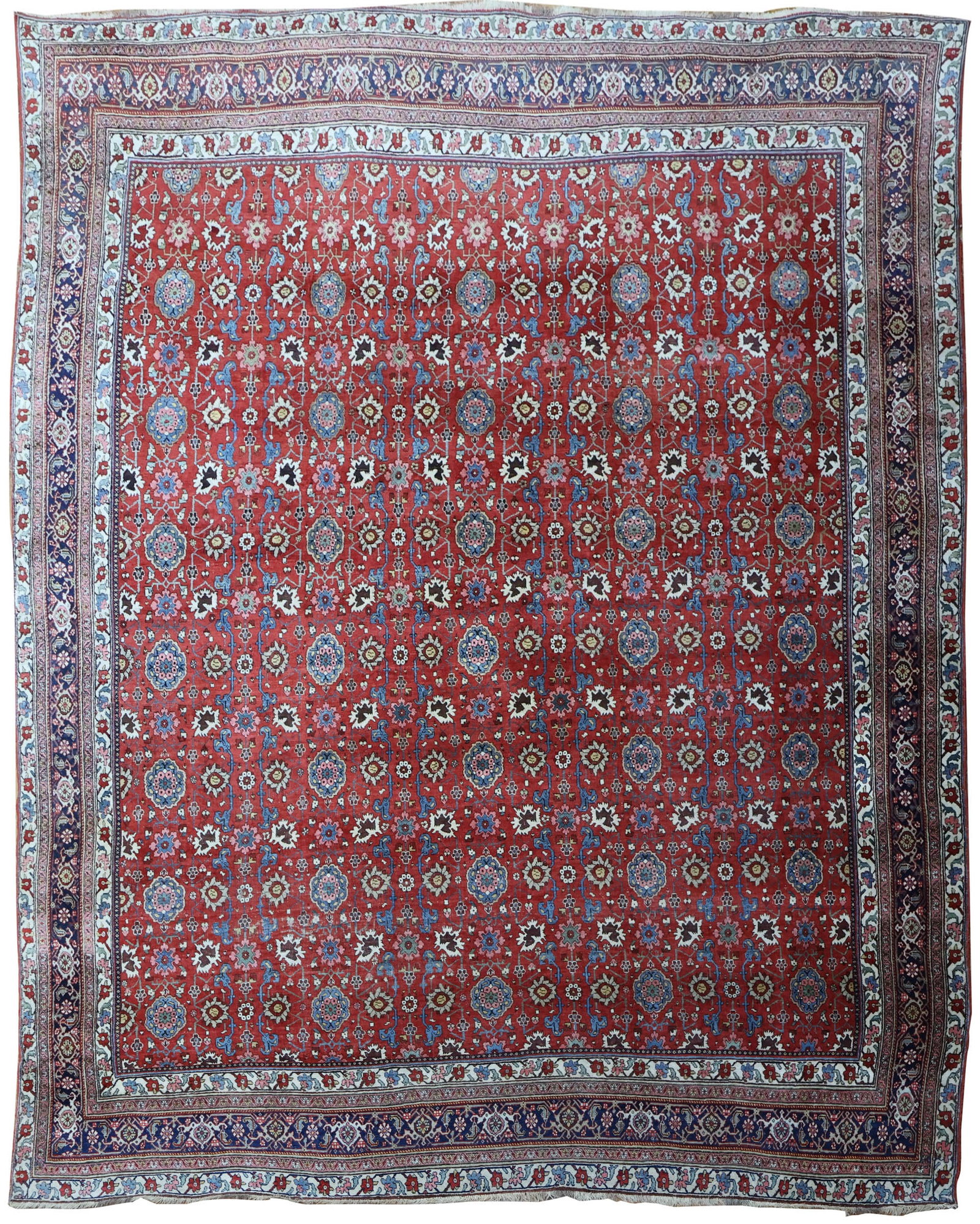 Bidjar Carpet: Bidjar Carpet North Persia, c. 1900 Areas of wear. 147 x 112 in. (373.4 x 284.5 cm.)