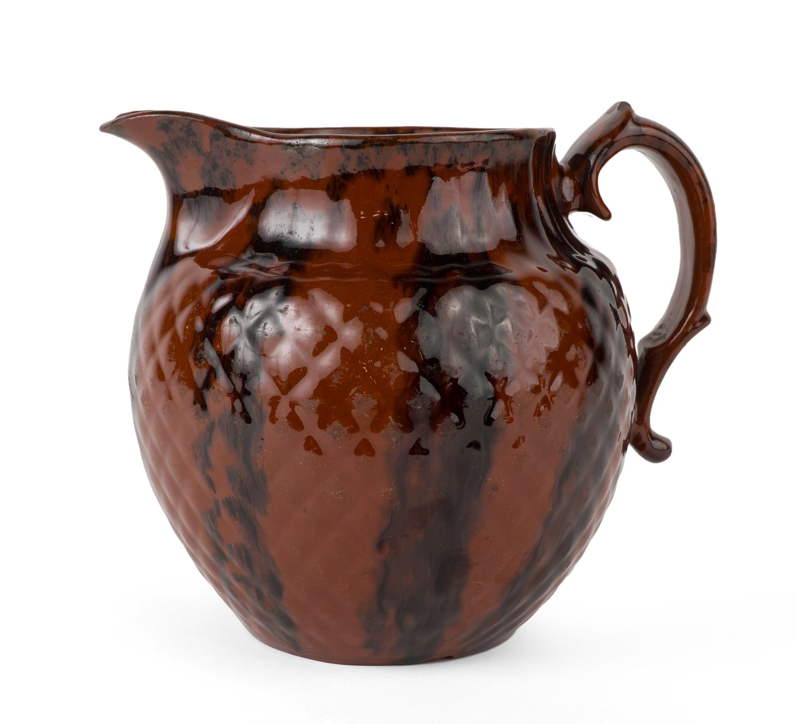 Rare Philadelphia, PA Relief-Molded Redware Pitcher, attributed to Haig (1 of 12)