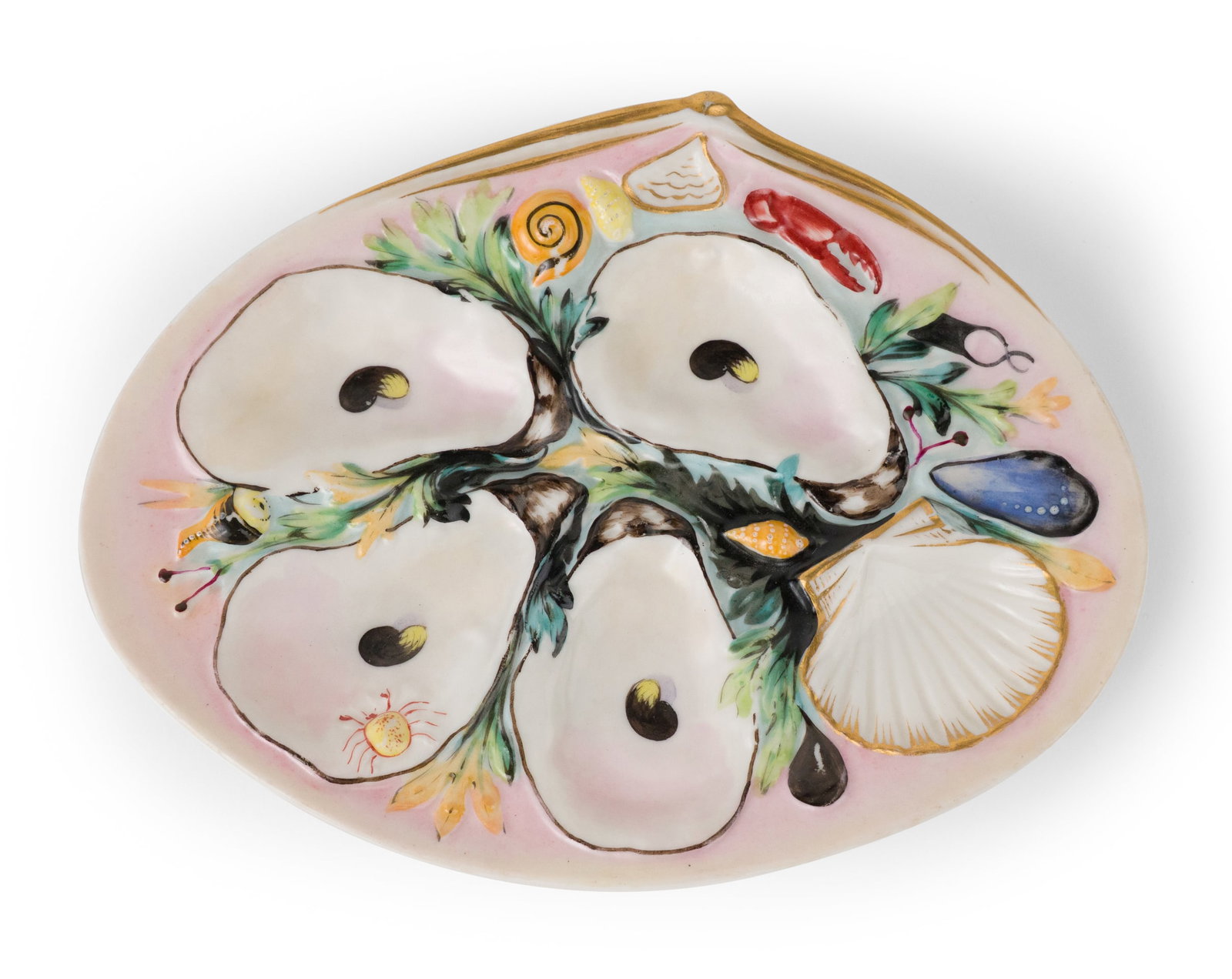 UPW / Union Porcelain Works (Brooklyn, NY) Patented Oyster Plate (1 of 8)