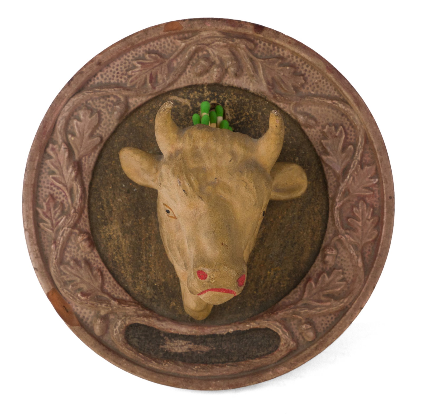 A.H. Hews & Co. (North Cambridge, MA) Redware / Terra Cotta Match Holder (1 of 7)