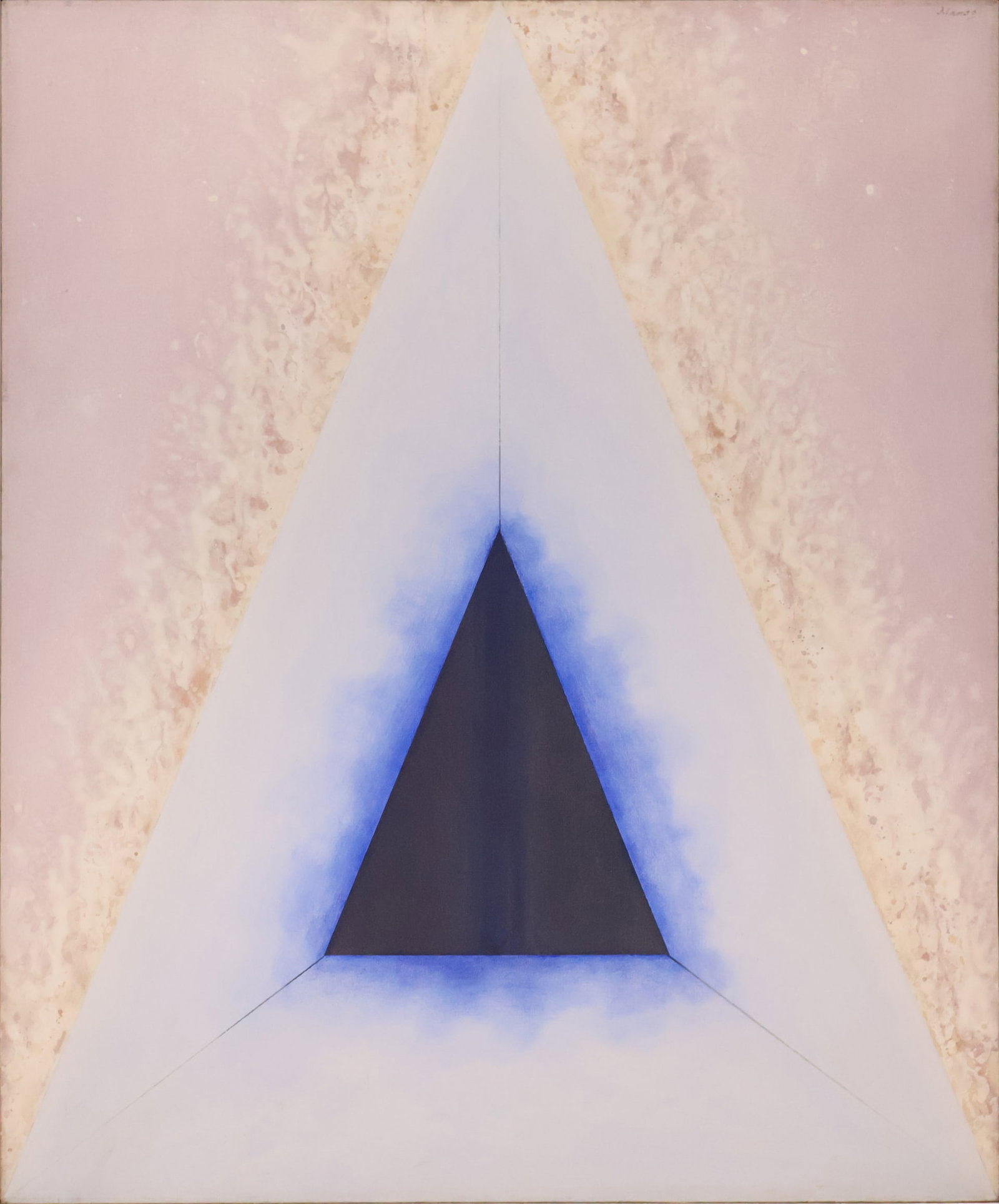 Leo Manso, 1914-1993, White Tara I, Oil on Canvas: Leo Manso 1914-1993 White Tara I Oil on Canvas 1980. Signed u.r. Provenance: Property Approved for Deaccession from a Distinguished New England Museum Sight: 50 1/4 x 40 in. (127.6 x 101.6 cm.),