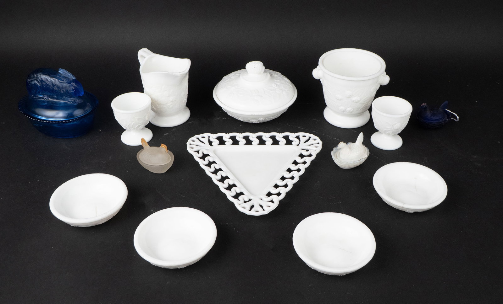Group of Milk Glass Table Articles (1 of 10)