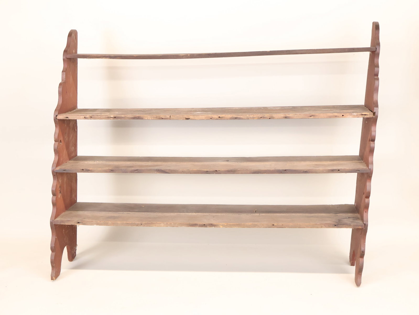 Red-Stained Pine Bucket Bench - 2