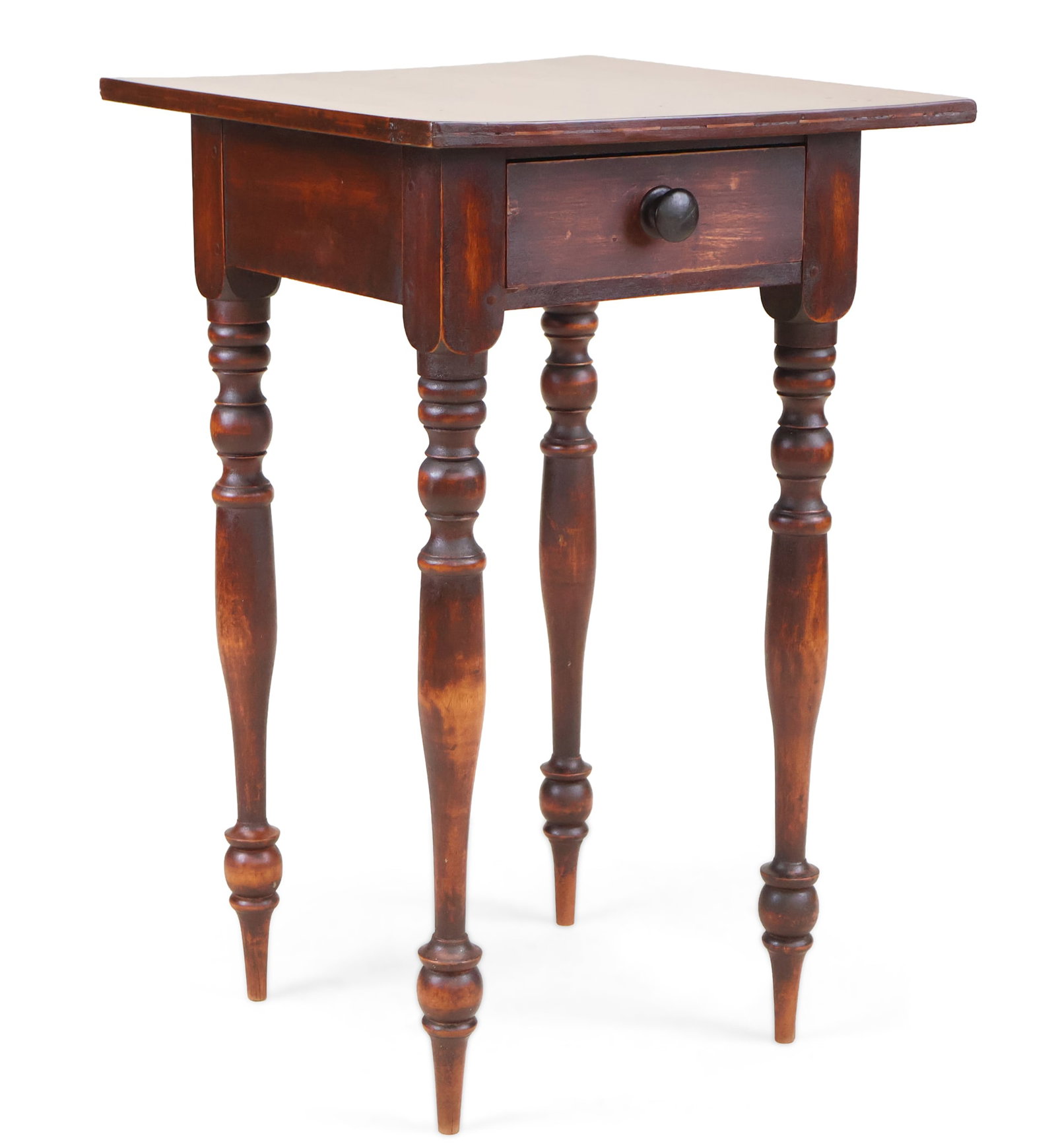 Federal Birchwood One-Drawer Stand: Federal Birchwood One-Drawer Stand Vermont, First quarter 19th C. Provenance: Larry Foster Antiques, Napanee, Ontario, Canada Property from a Private Northeastern Collection Christie's New York, Jan.
