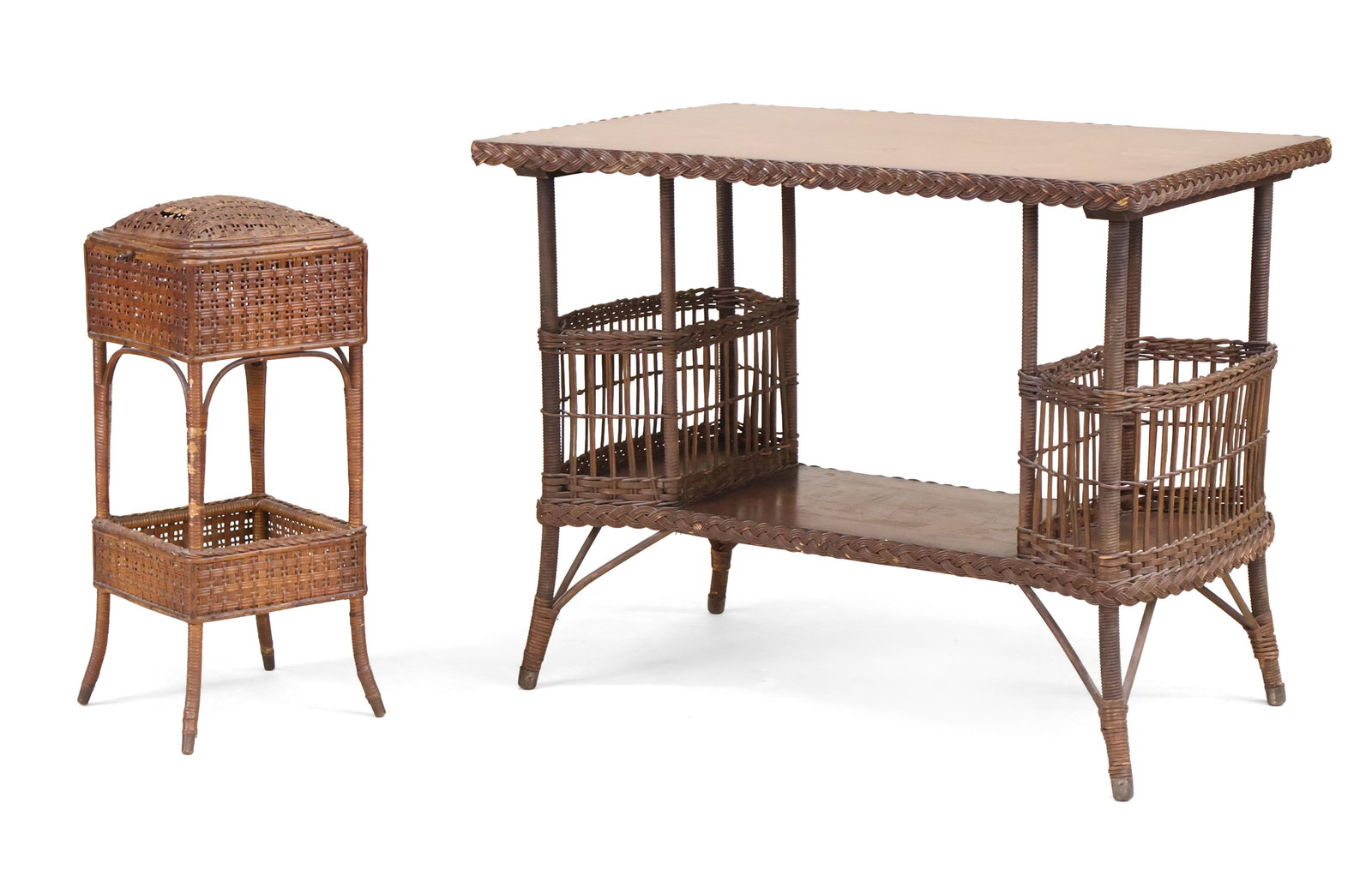 Heywood Brothers & Co Wicker Sewing Table (1 of 12)