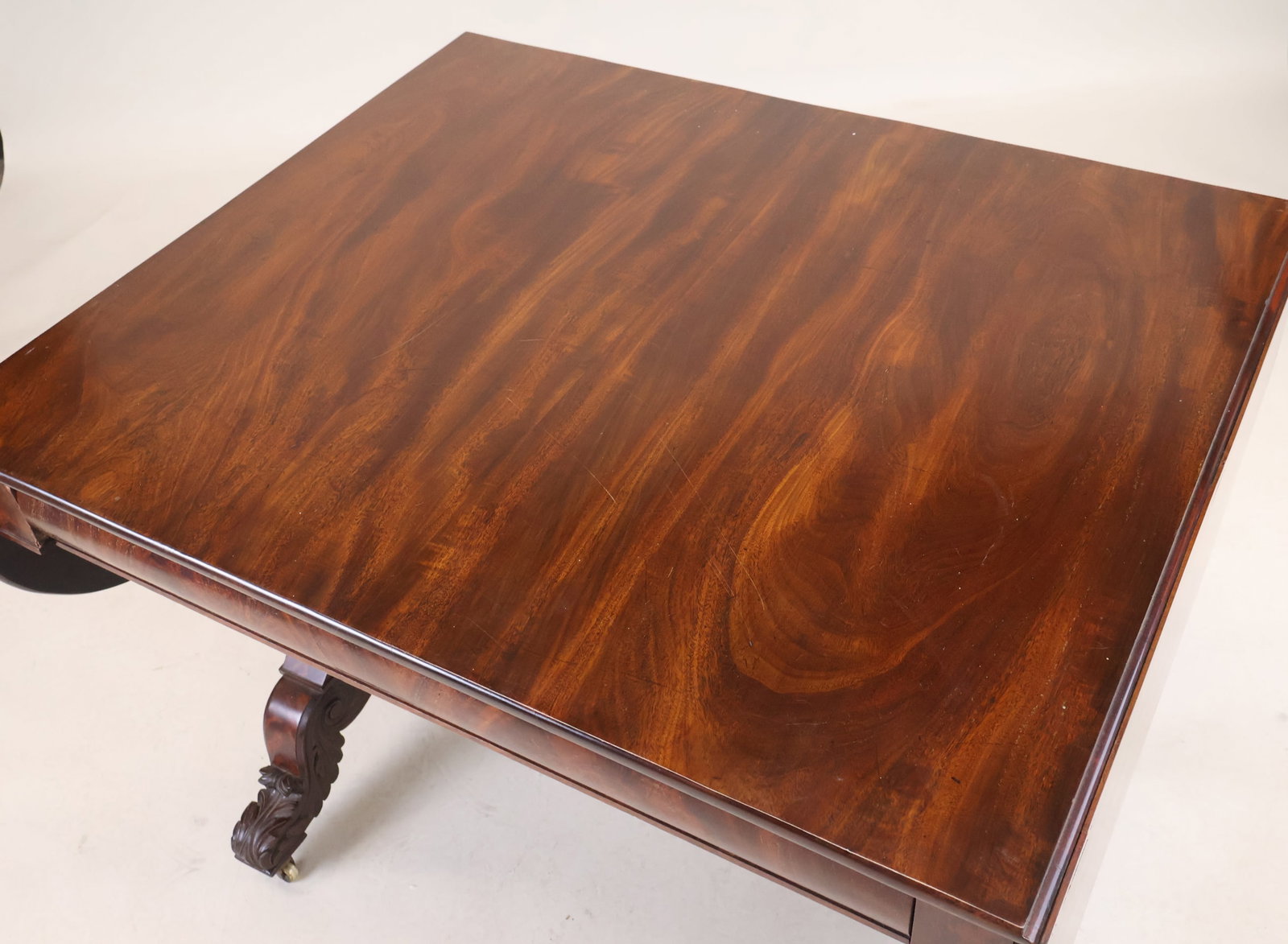 Classical Mahogany Drop Leaf Sofa Table - 4