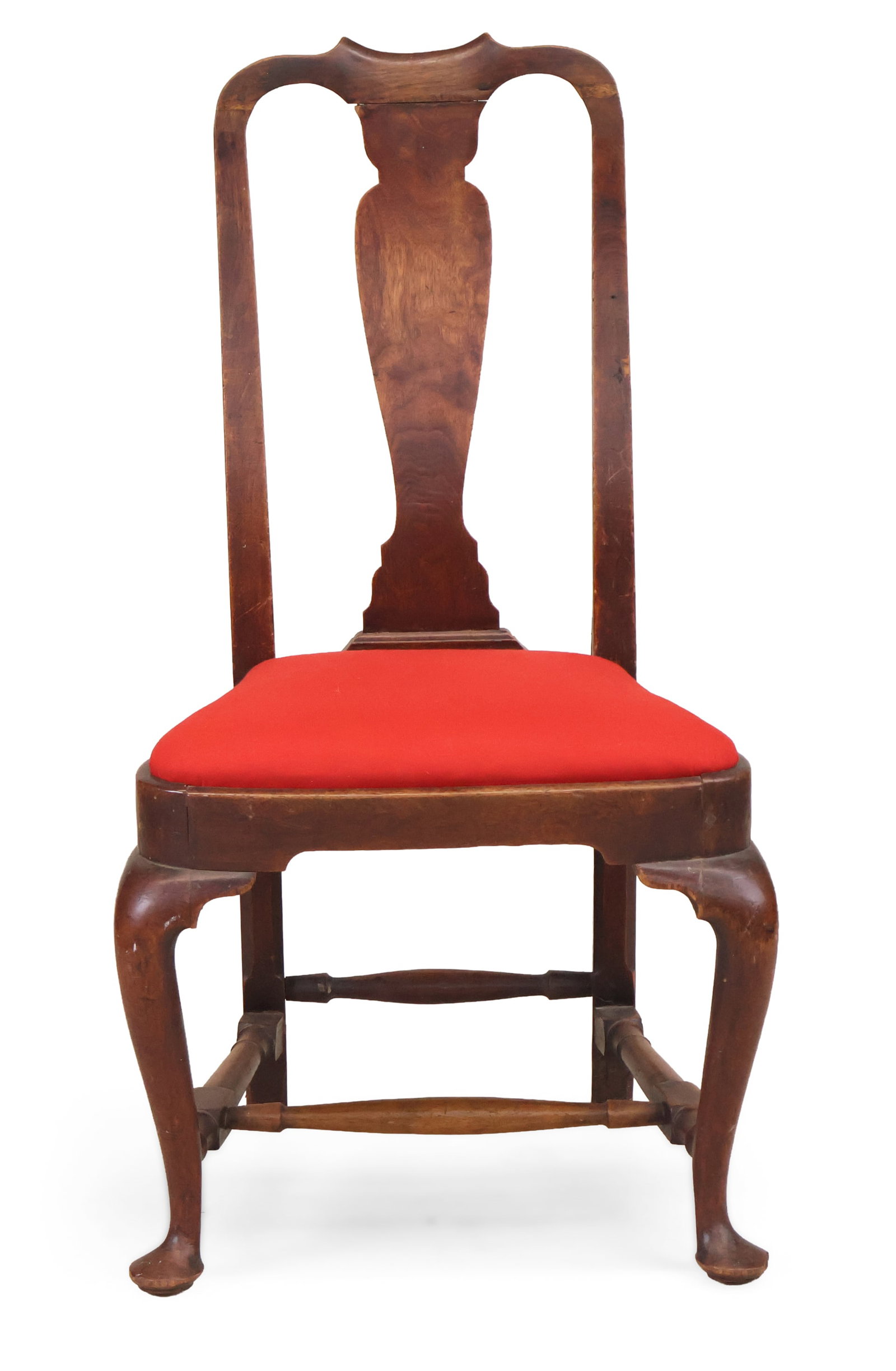 Queen Anne Walnut Side Chair: Queen Anne Walnut Side Chair Massachusetts, 1780-1790. Restorations, losses. 40 1/4 x 22 x 17 in. (102.2 x 55.9 x 43.2 cm.)