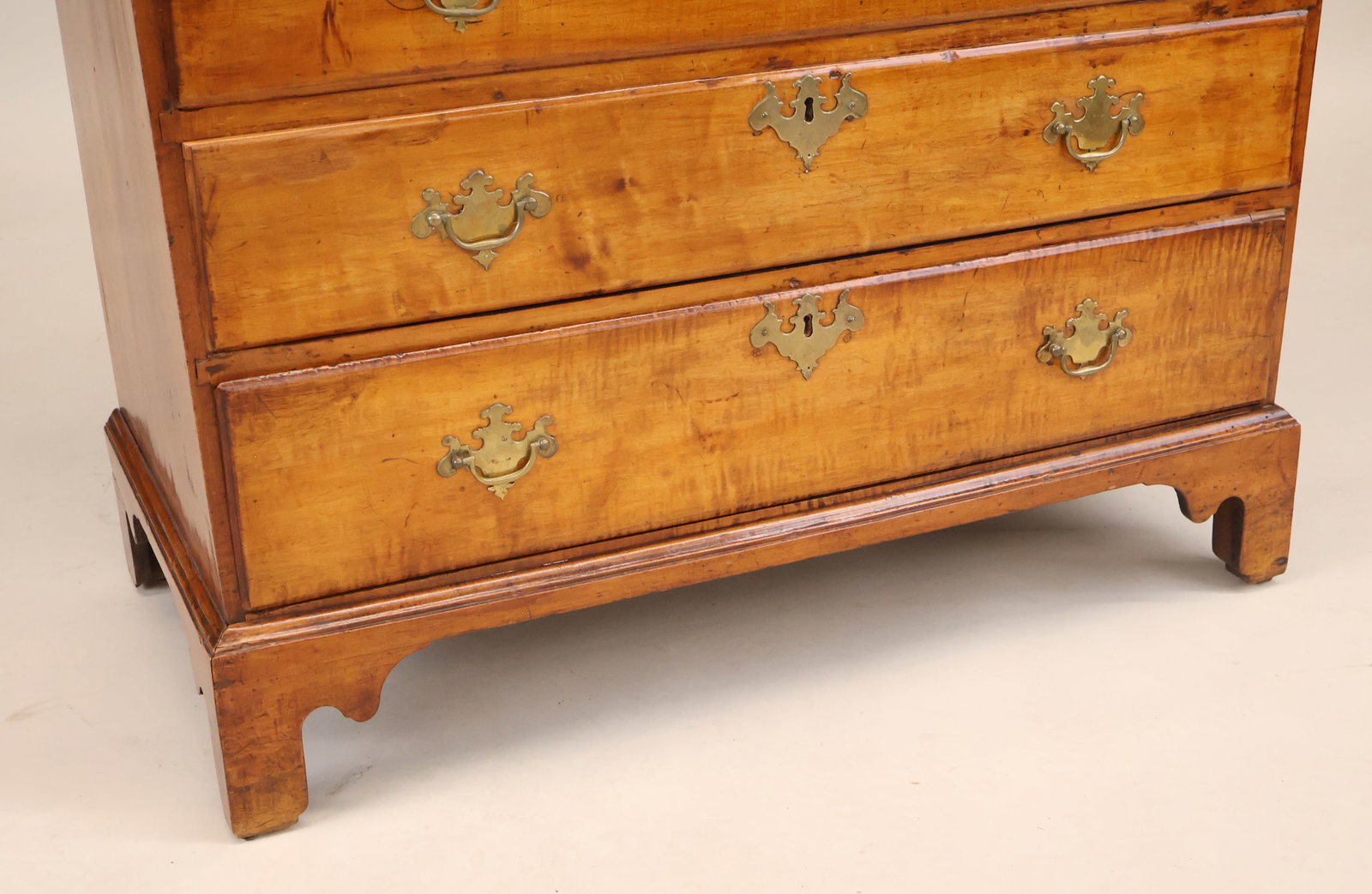 Chippendale Maple Slant Front Desk - 5