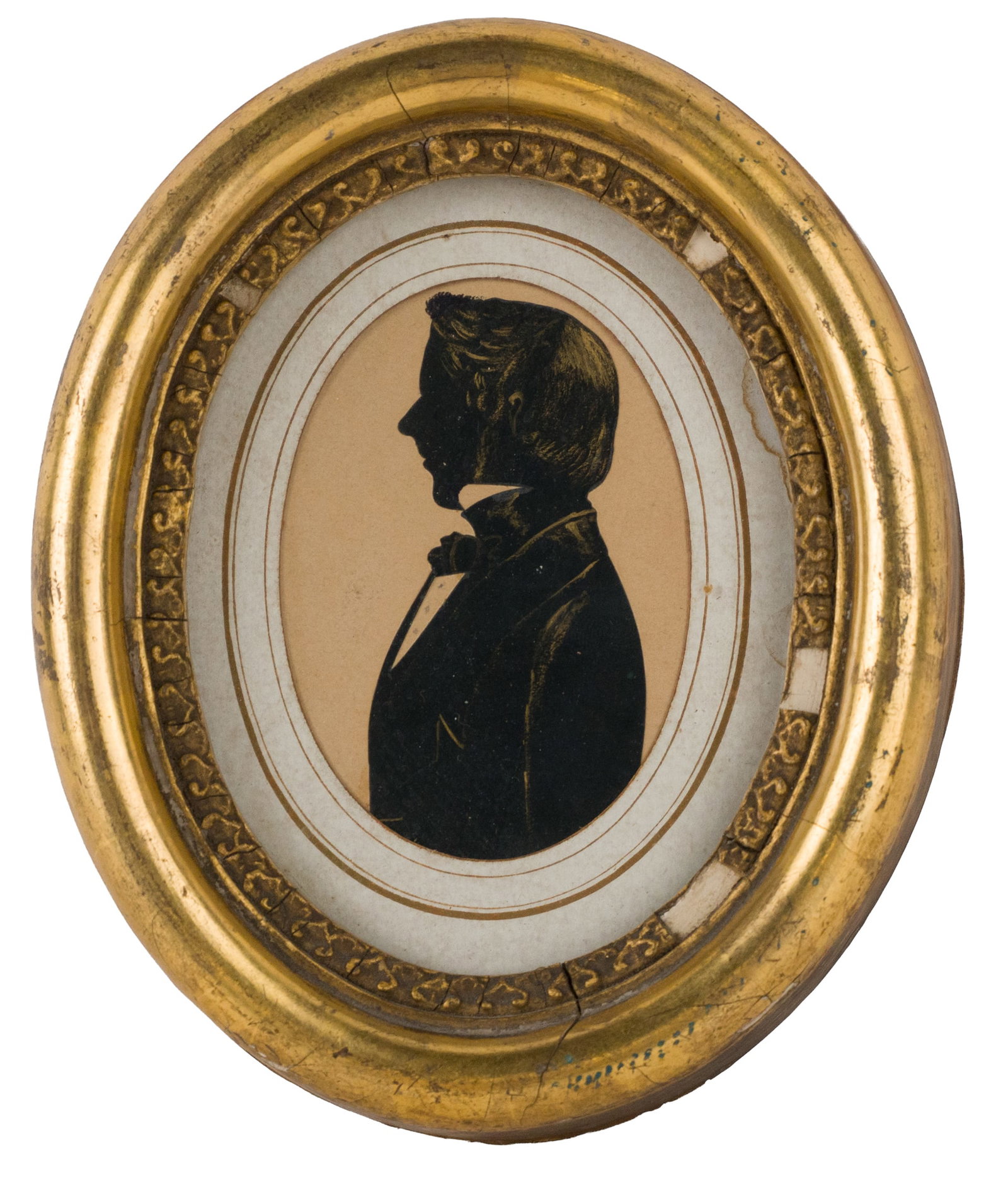 Four Oval Framed Silhouettes - 11