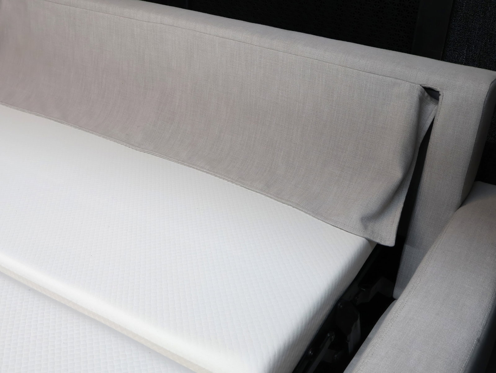 Restoration Hardware Grey Upholstered Sleeper Sofa - 16