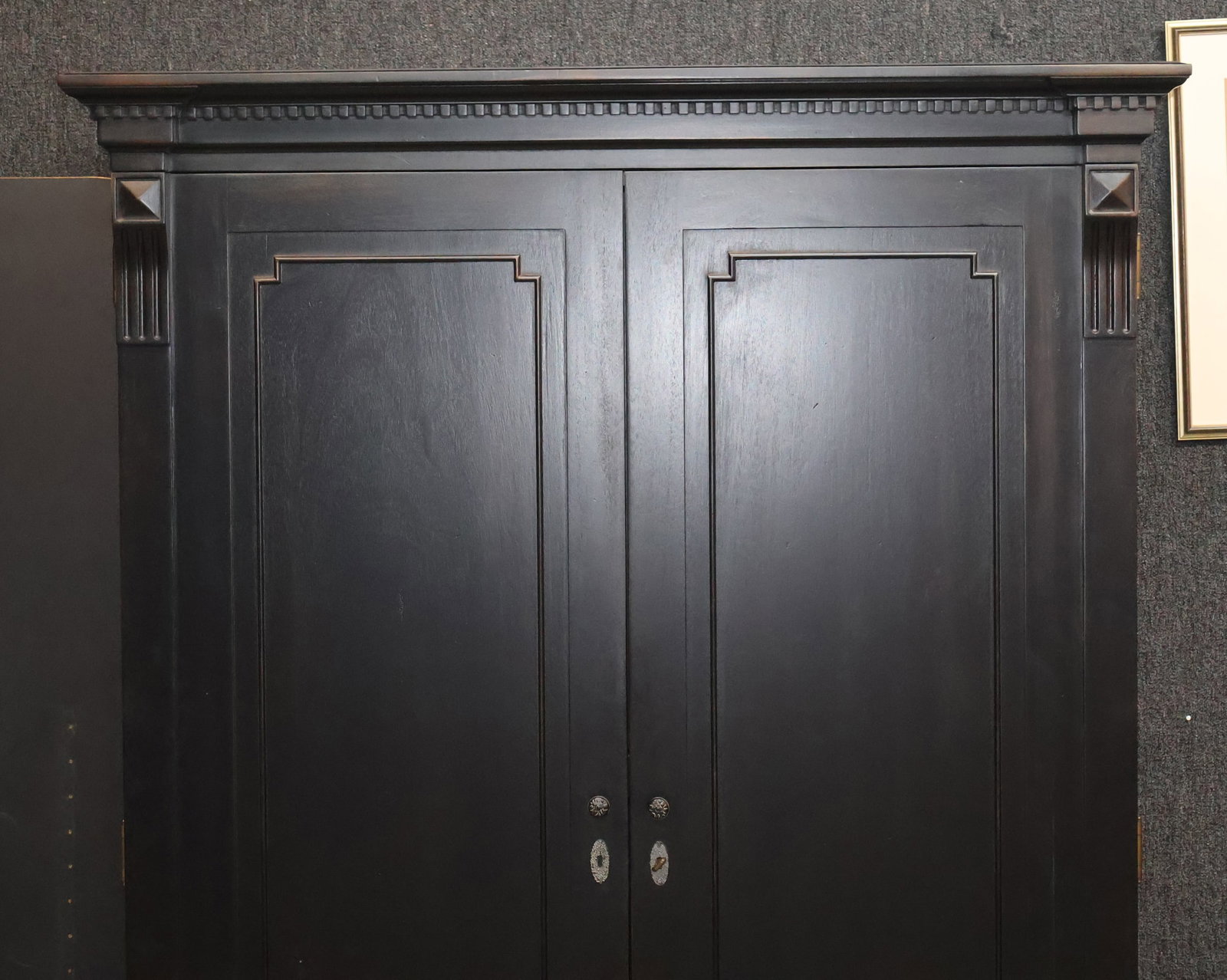 Contemporary Ebonized Armoire - 2
