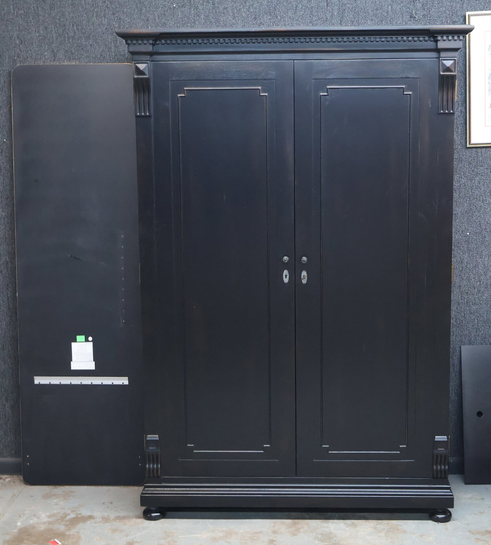 Contemporary Ebonized Armoire - 4