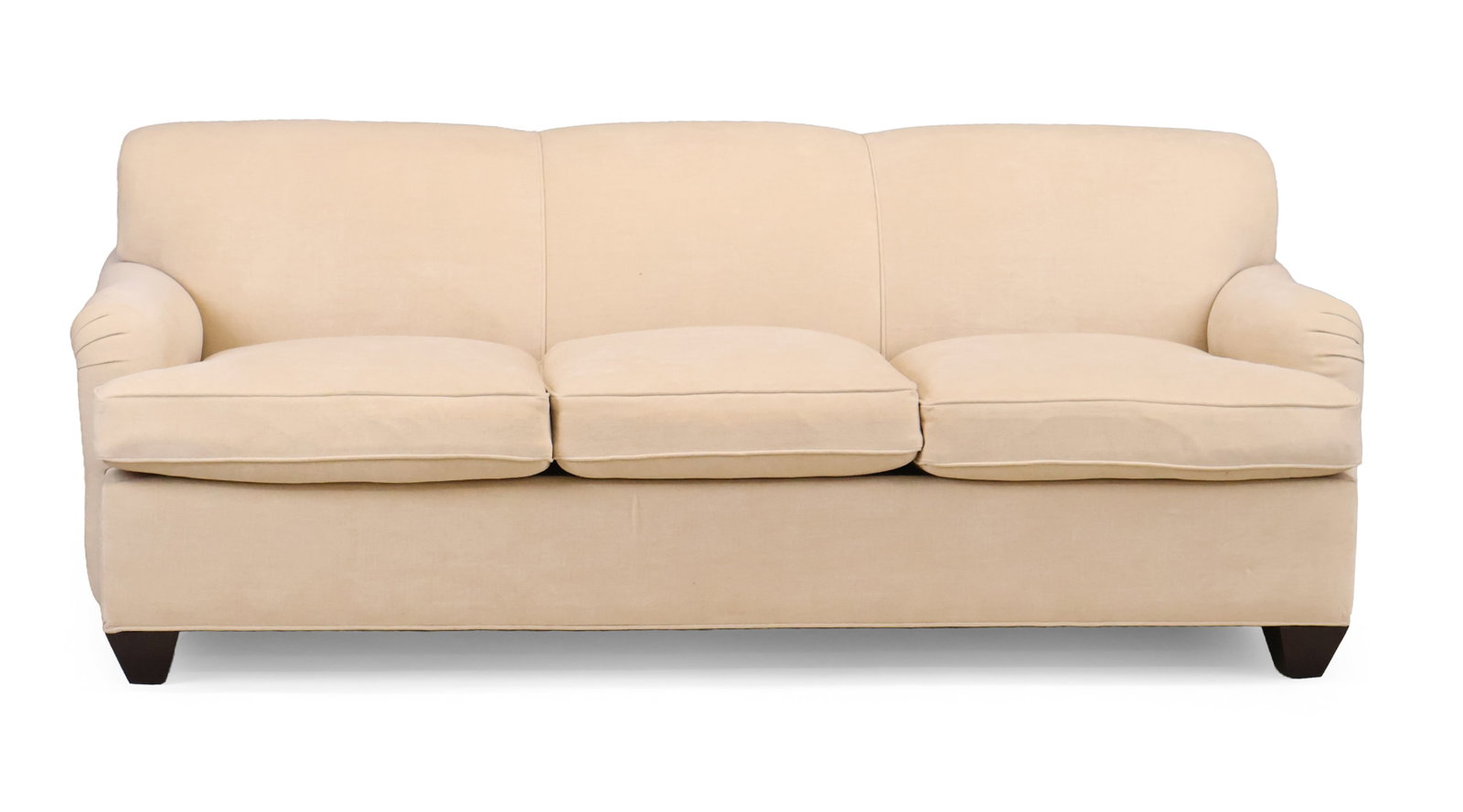 Contemporary Upholstered Three Seat Sofa: Contemporary Upholstered Three Seat Sofa Made by Avery Boardman, New York. 33 1/2 x 83 x 37 1/2 in. (85.1 x 210.8 x 95.3 cm.)
