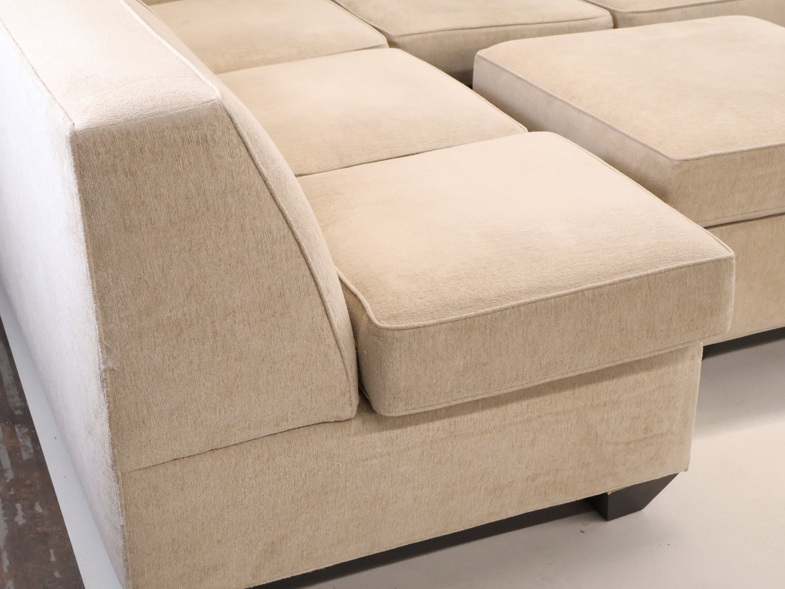 Modern Three Part Upholstered Sectional Sofa - 2