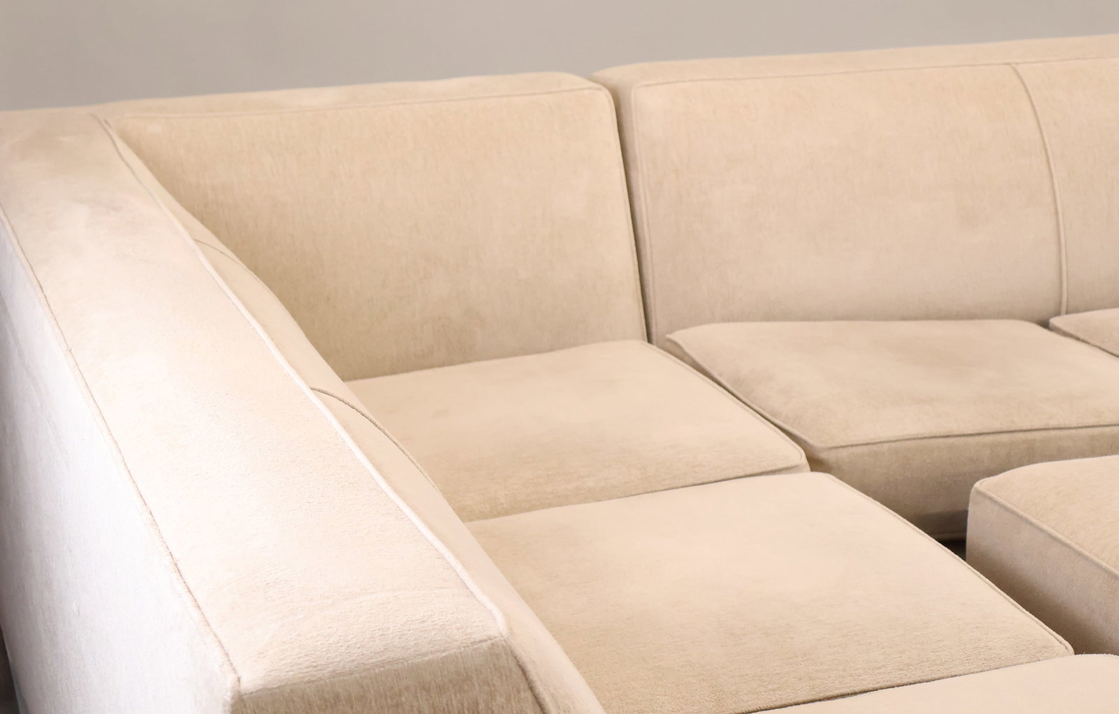 Modern Three Part Upholstered Sectional Sofa - 3