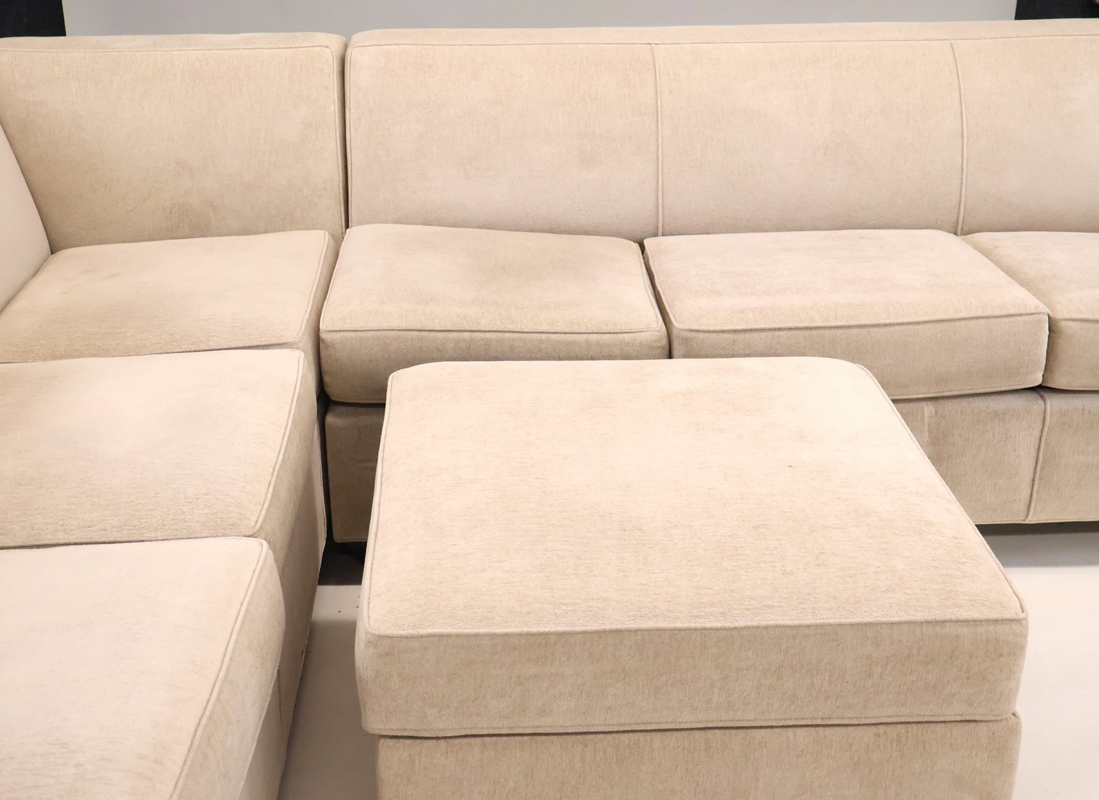 Modern Three Part Upholstered Sectional Sofa - 4