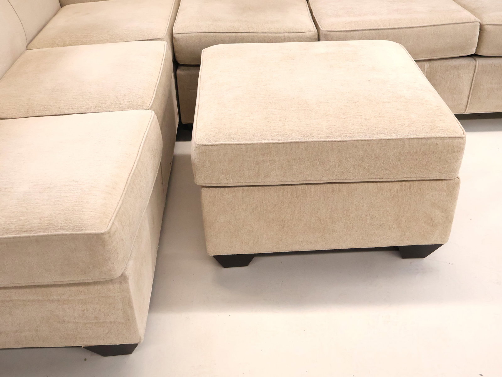Modern Three Part Upholstered Sectional Sofa - 5