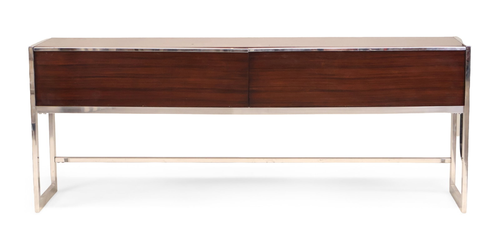 Barclay Butera "City Console" Sideboard Table: Barclay Butera "City Console" Sideboard Table Bears label in drawer 34 x 88 x 20 1/4 in. (86.4 x 223.5 x 51.4 cm.)