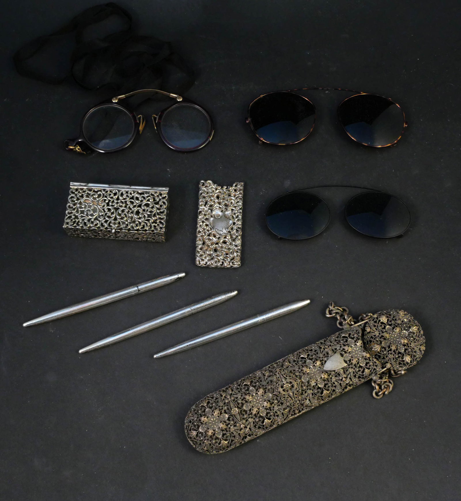 Vintage Eye Ware, Sterling and Smoking Items (1 of 8)