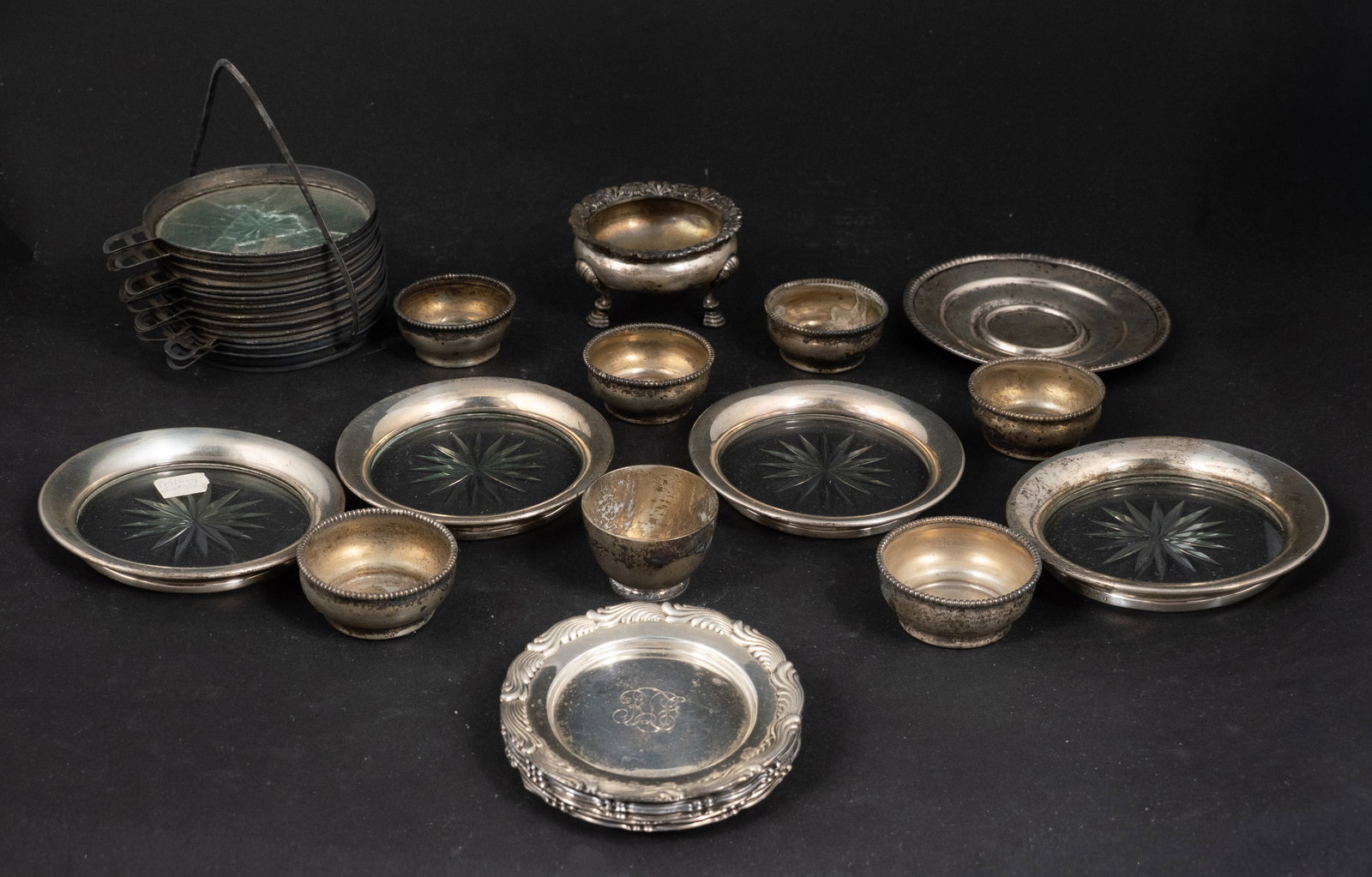 Six Vintage Tiffany Sterling Butter Pats (1 of 13)