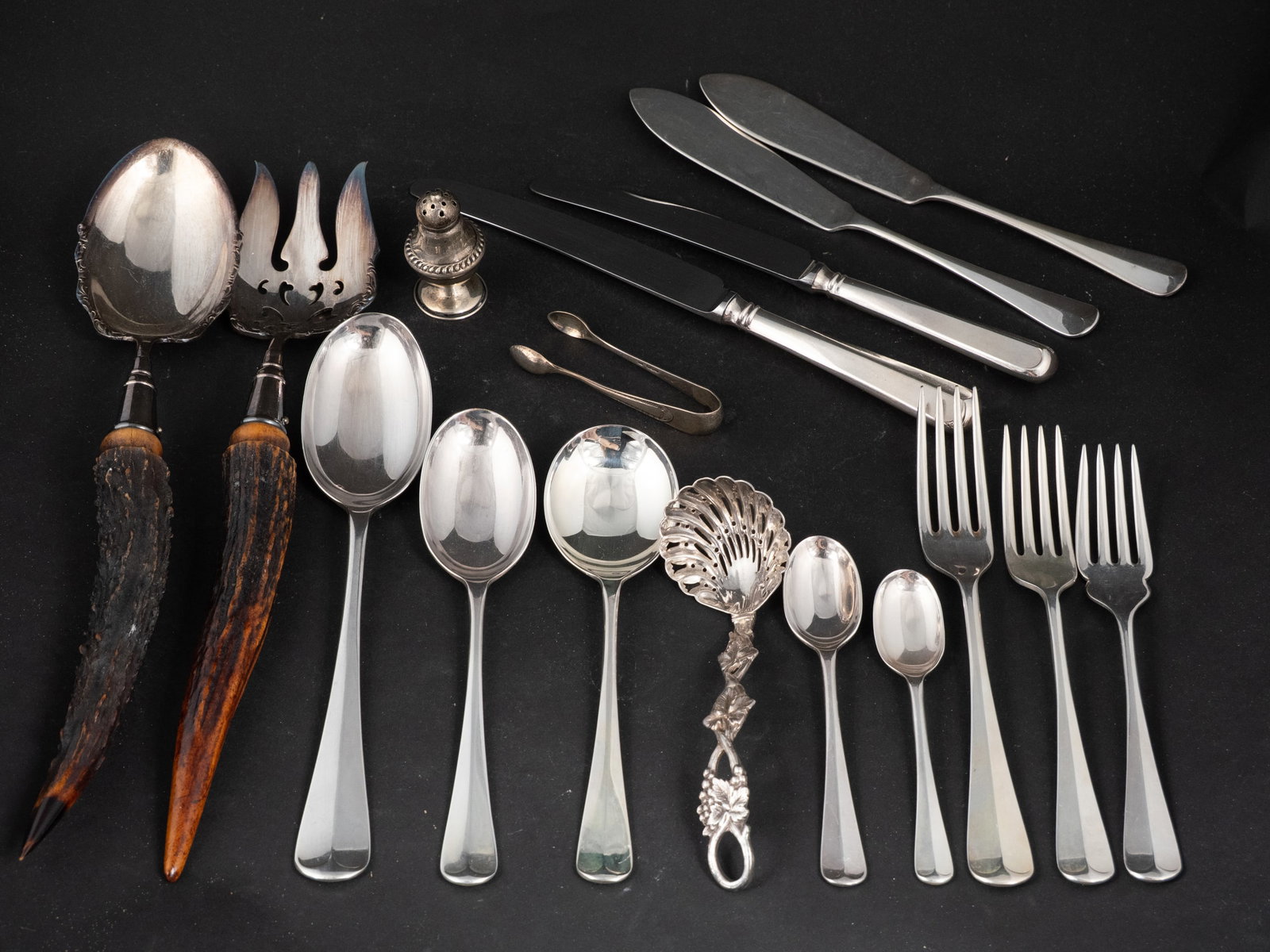 English Sheffield Silver Plate Flatware Service (1 of 11)