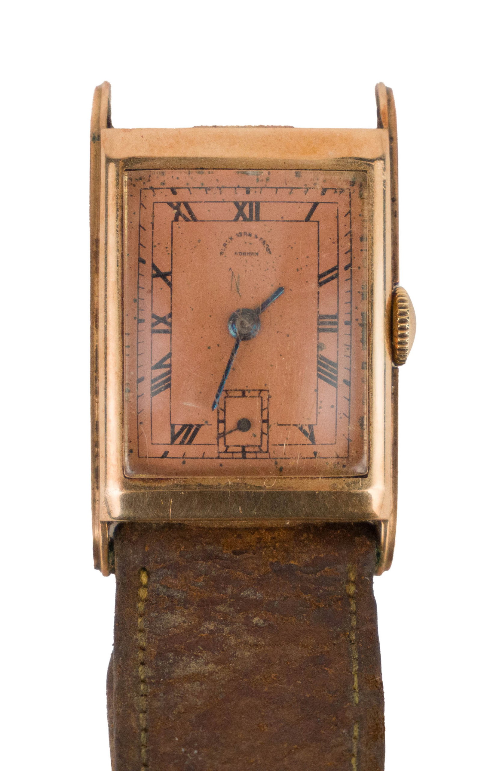 Art Deco 14K Zenith Man's Wristwatch (1 of 5)