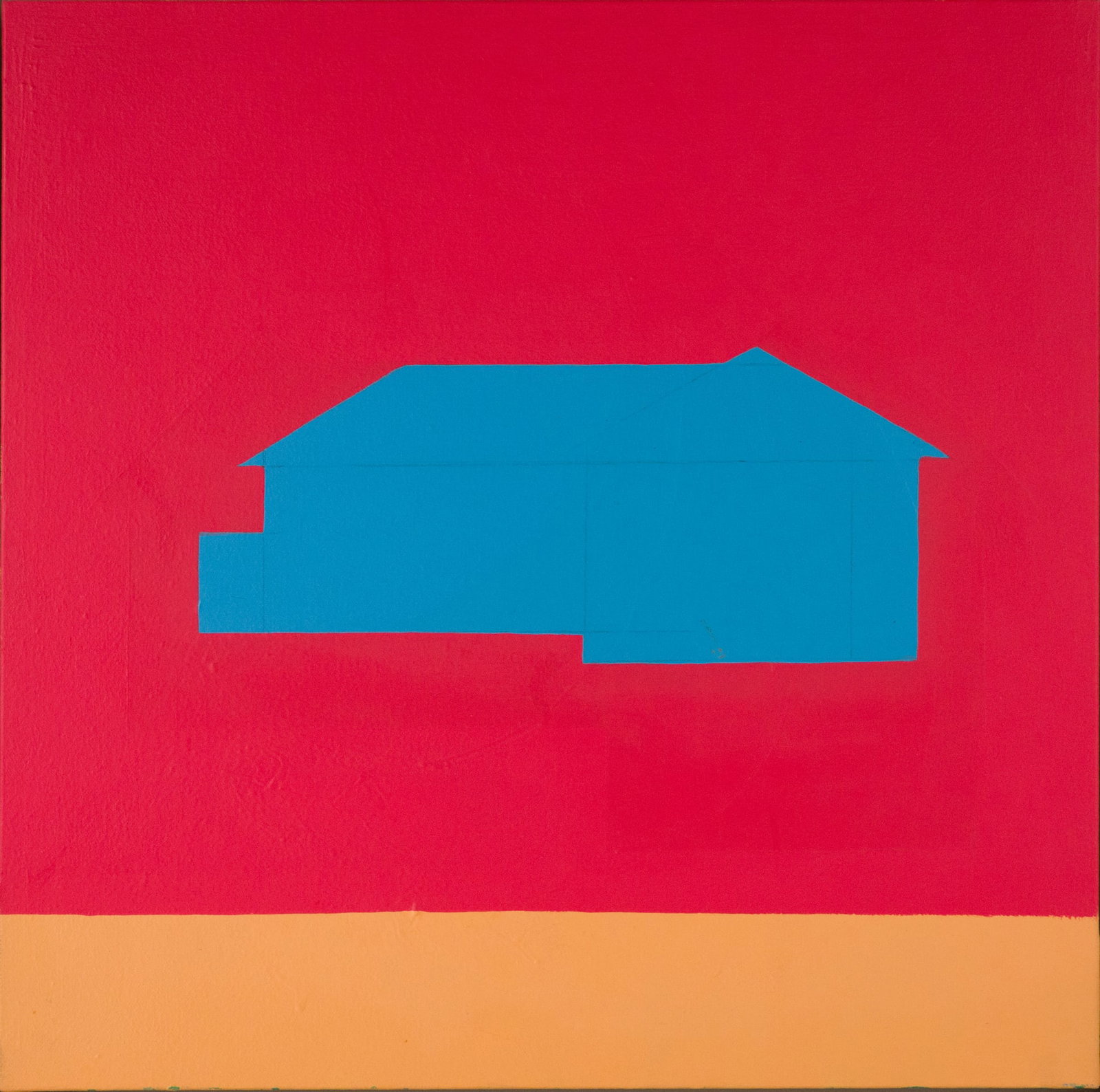 Stephen Hightower, Florida 20th C., Blue House, Oil on Canvas (1 of 10)