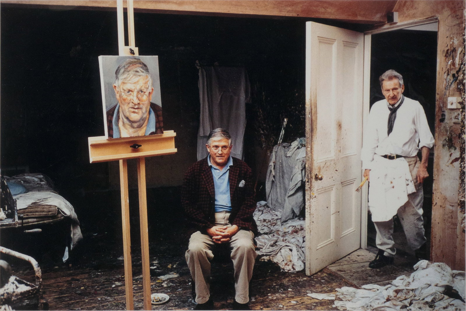 David Dawson, 1960-, Lucian Freud Painting David Hockney, Chromogenic Print (1 of 6)