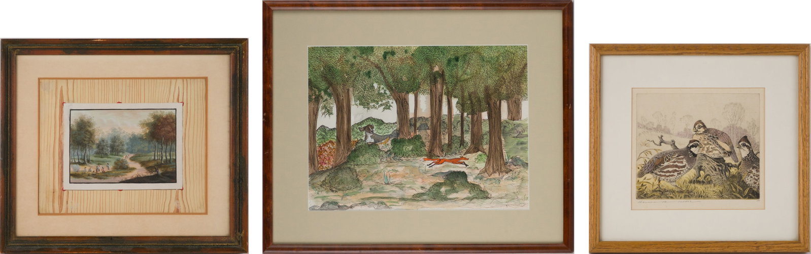 Benson Bond Moore, 1882-1974, Quail, Etching (1 of 17)
