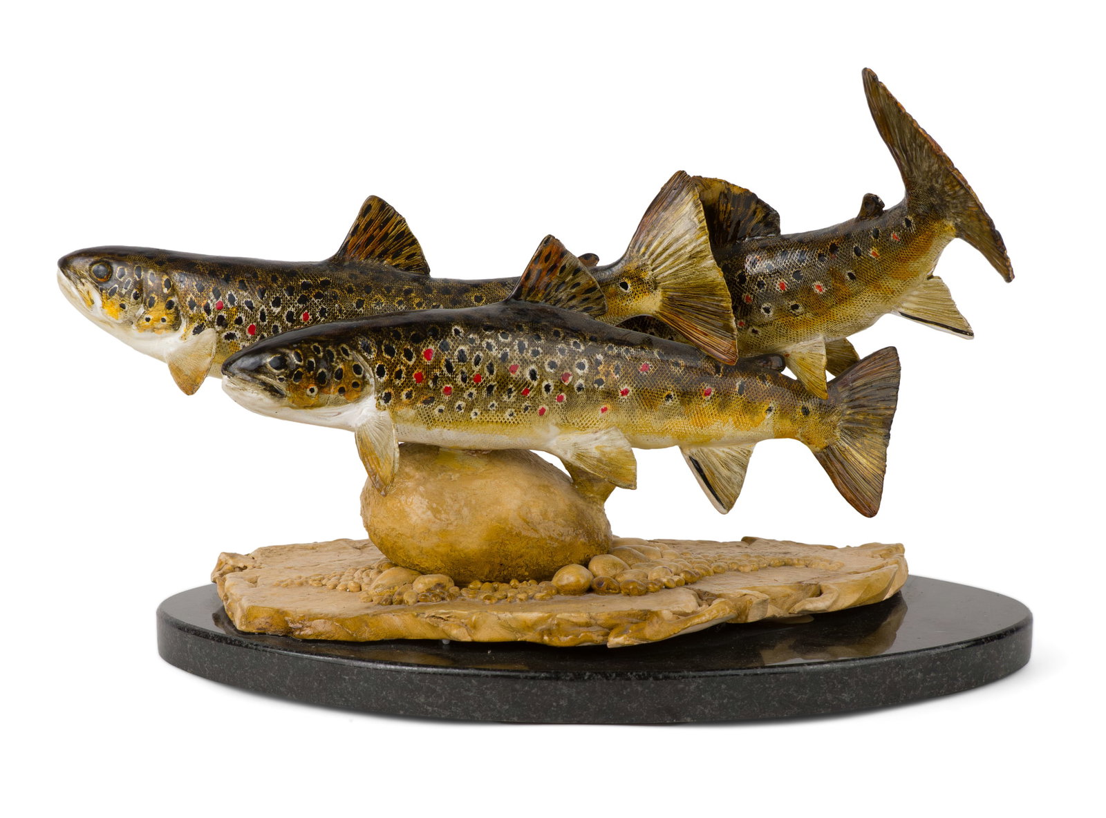 Peter Lowerson, Swimming Trout, Mixed Media Sculpture (1 of 10)